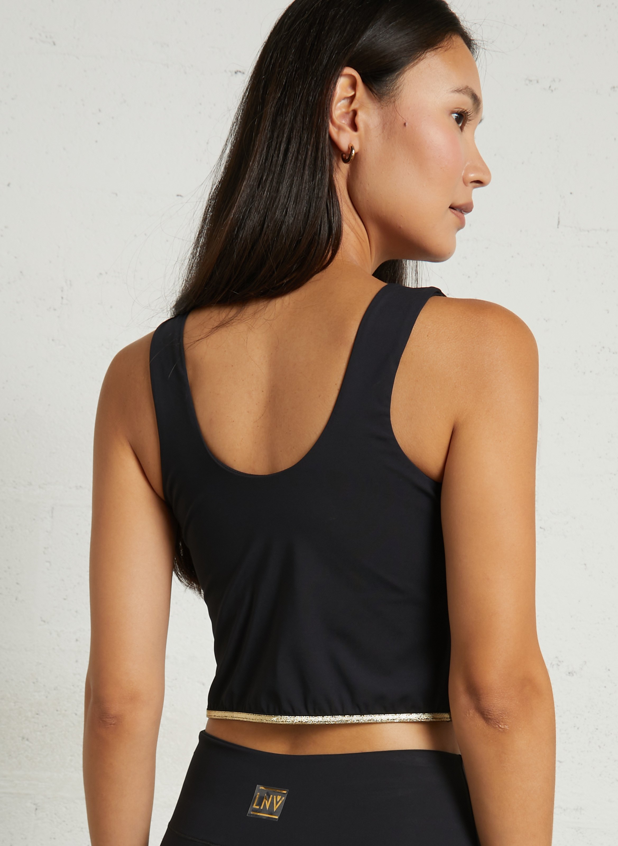 Tank top with removable padding LA NOUVELLE Black