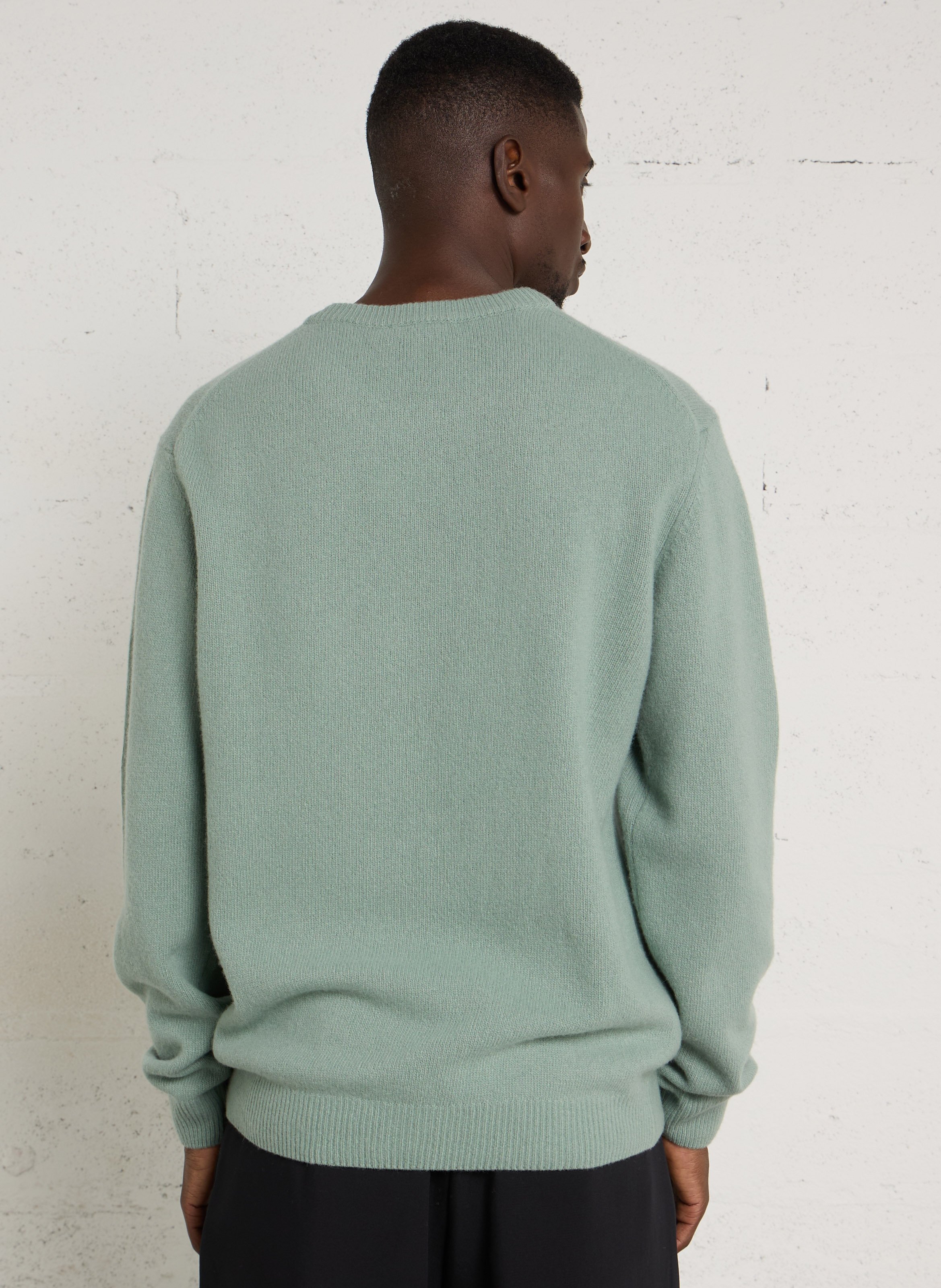 Pull col rond en laine mélangée CASUAL FRIDAY Vert