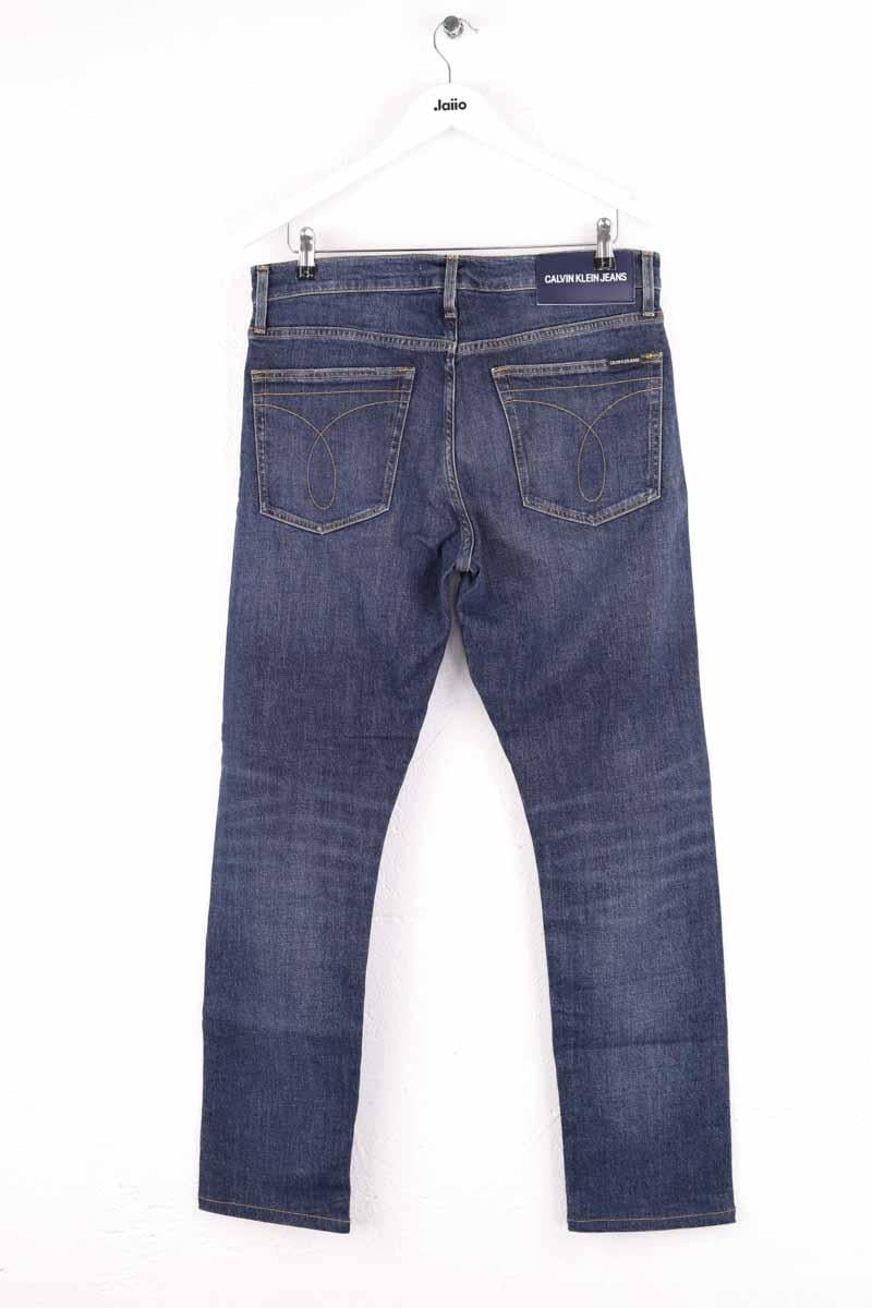 Slim trousers CALVIN KLEIN - Seconde Main Blue