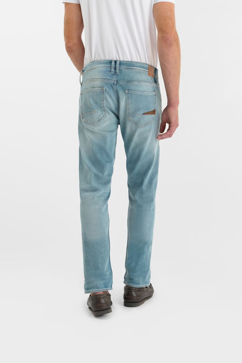 Straight-leg zip jeans LE TEMPS DES CERISES Blue
