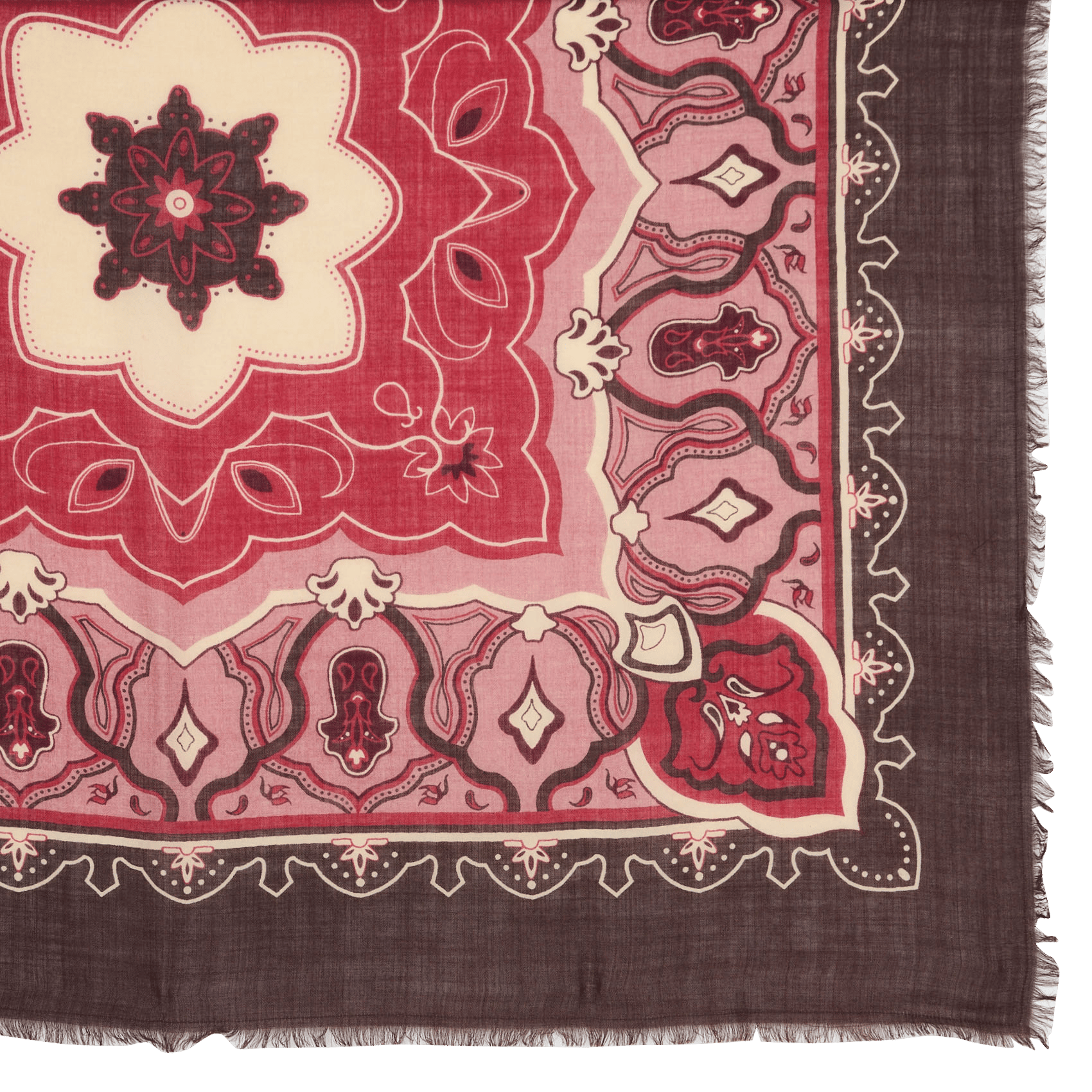 Wollen foulard met print MAISON 123