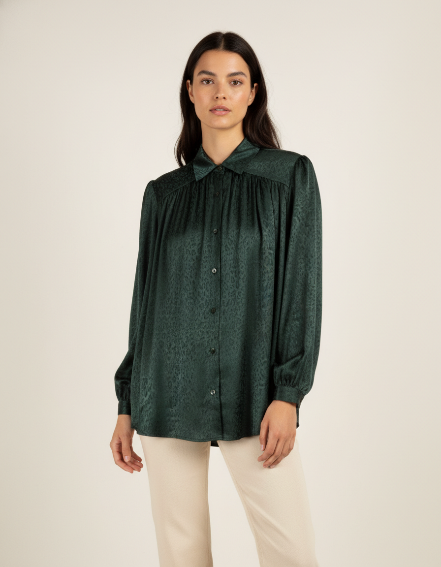 Shirt Laura Laval - Seconde Main Green
