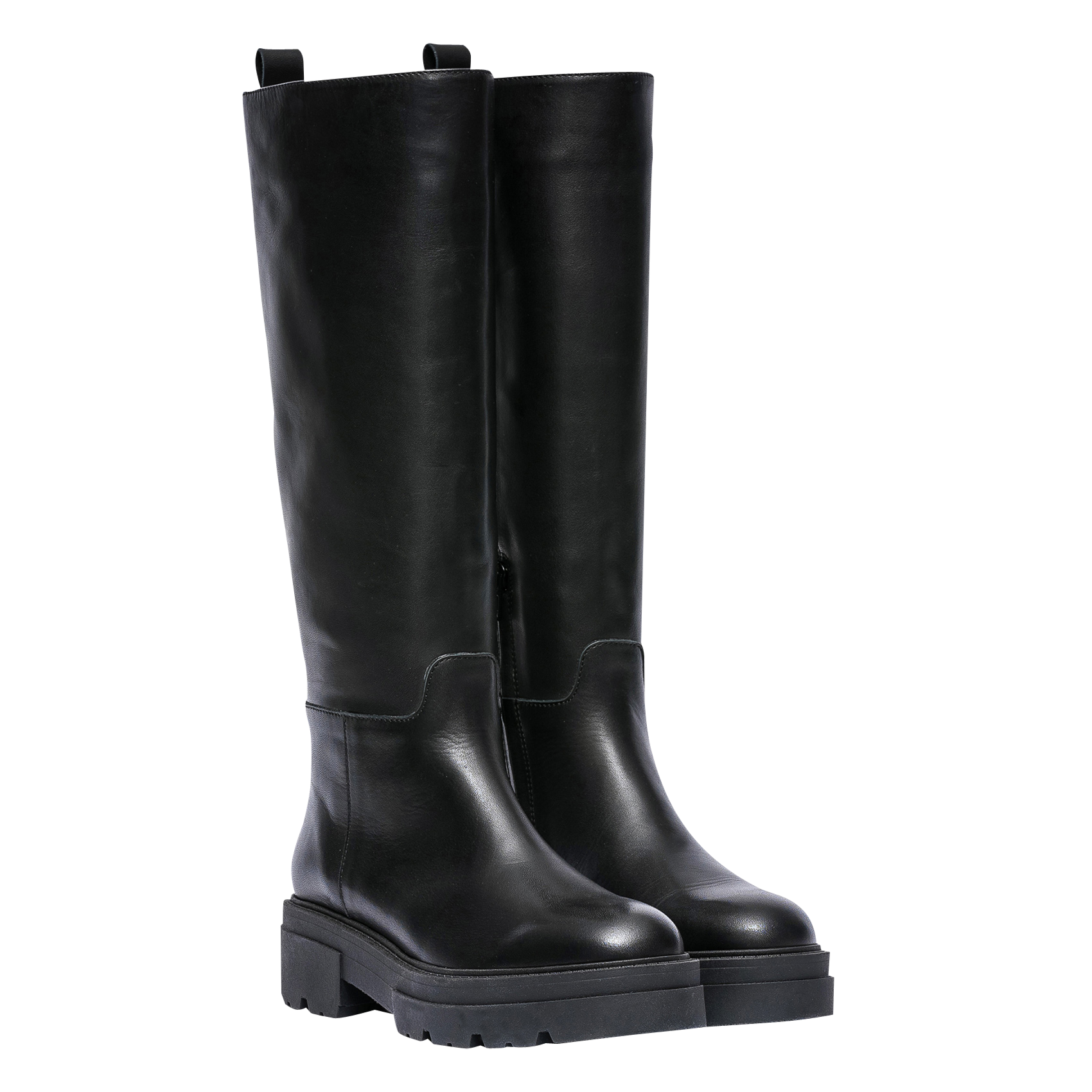 Leather boots BOCAGE Black
