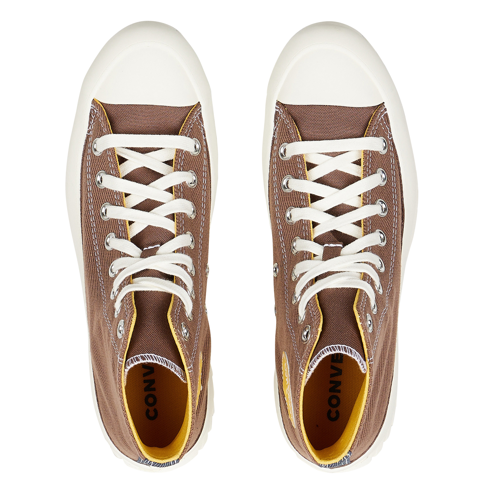 High-top flatform sneakers CONVERSE Brown
