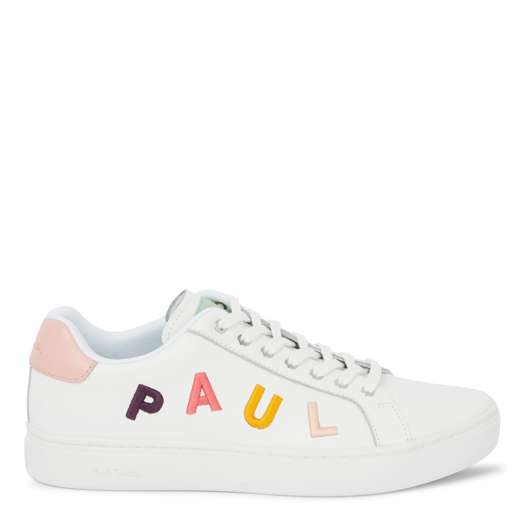 Low-top lace-up leather sneakers PAUL SMITH White