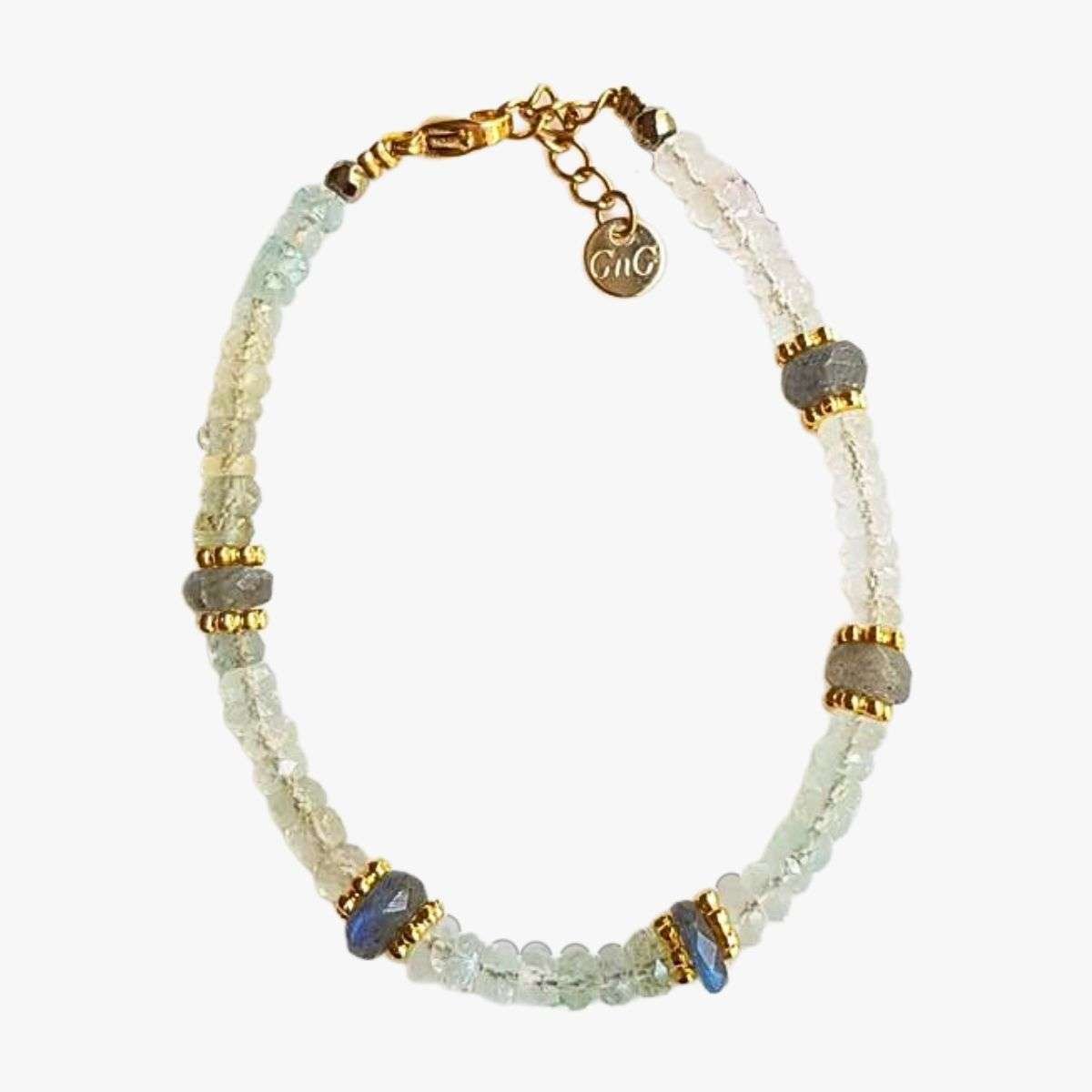 Morganite bracelet GINANDGER Blue