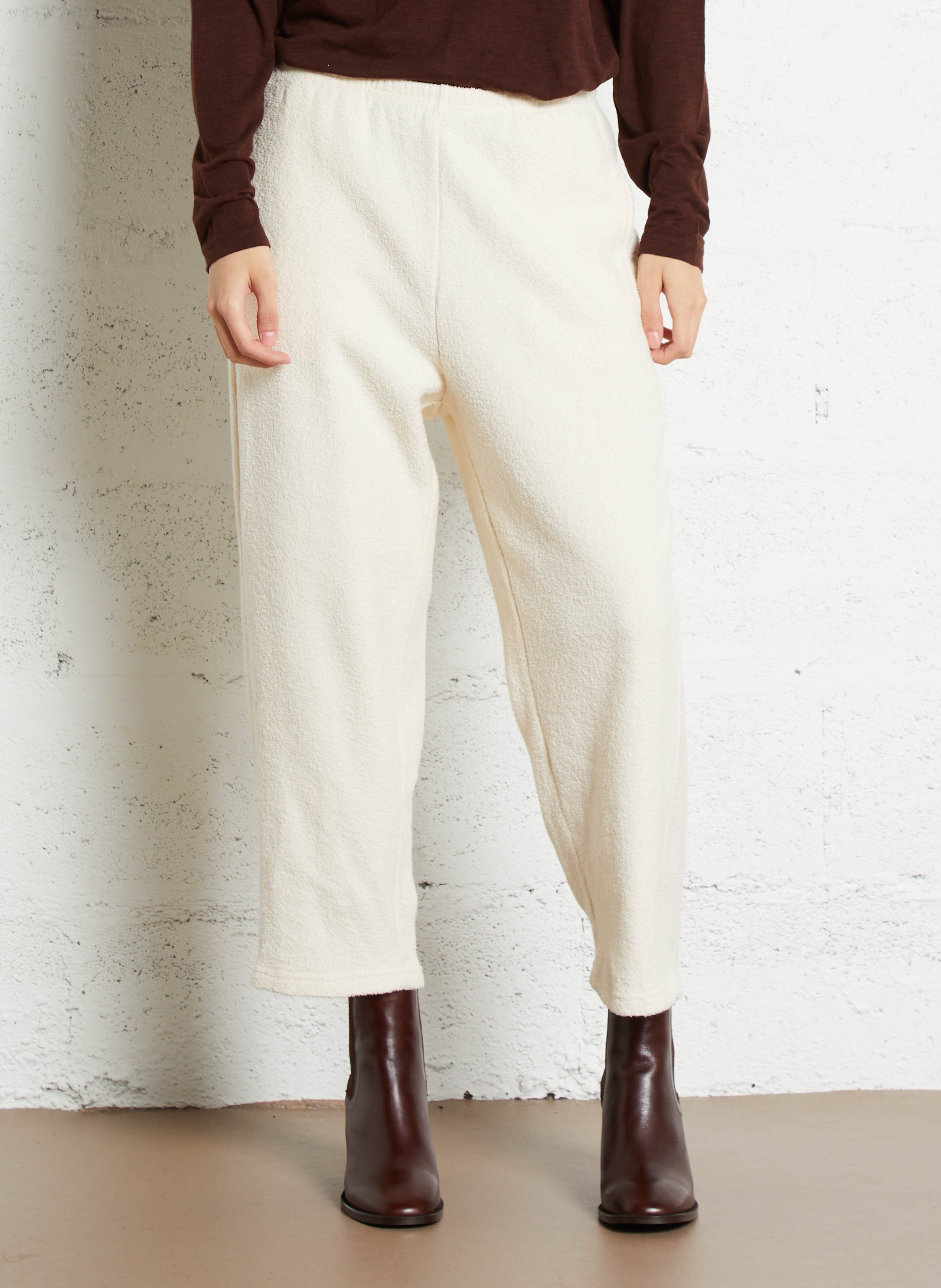 Organic cotton trousers AMERICAN VINTAGE Beige