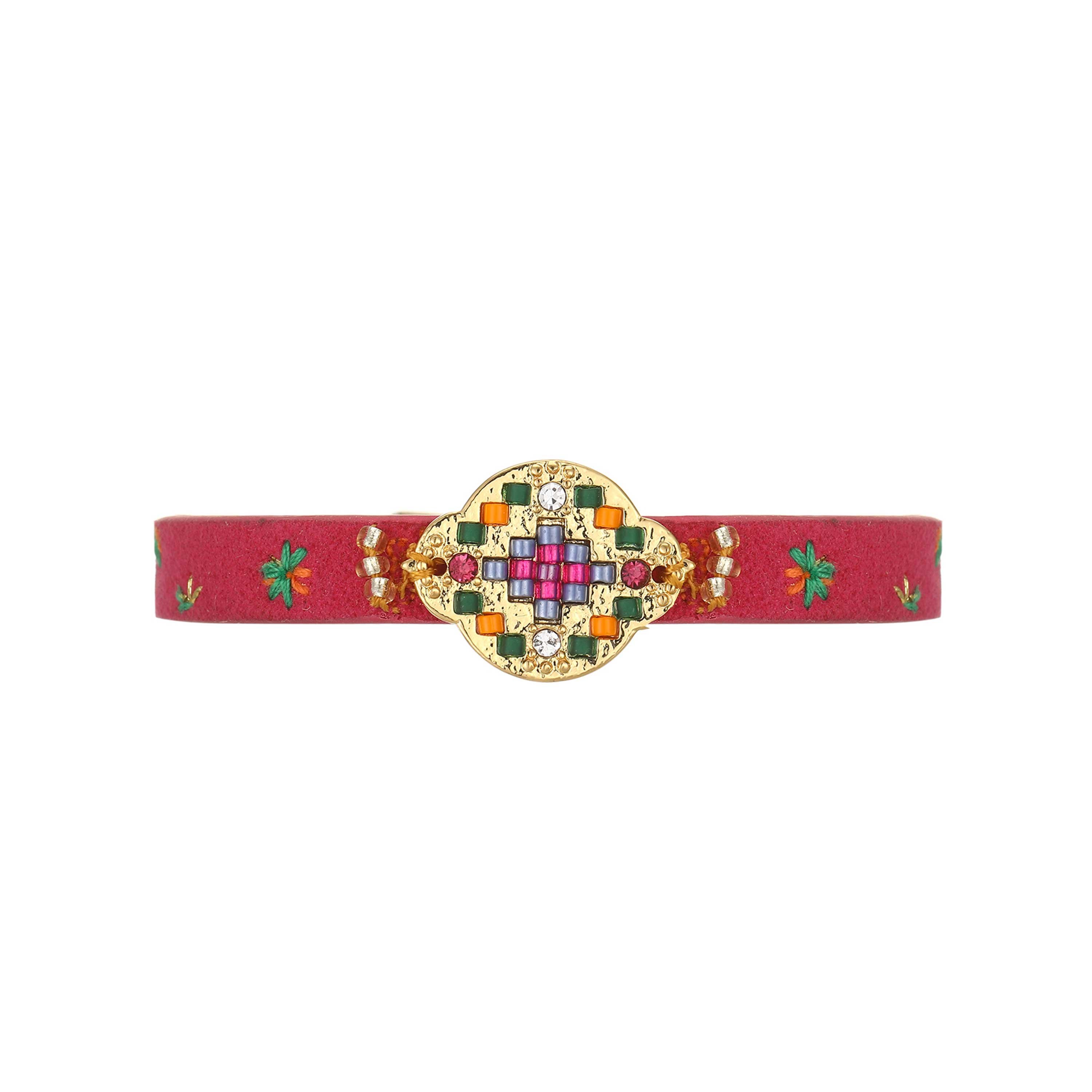 Bracelet with magnetic clasp HIPANEMA Red