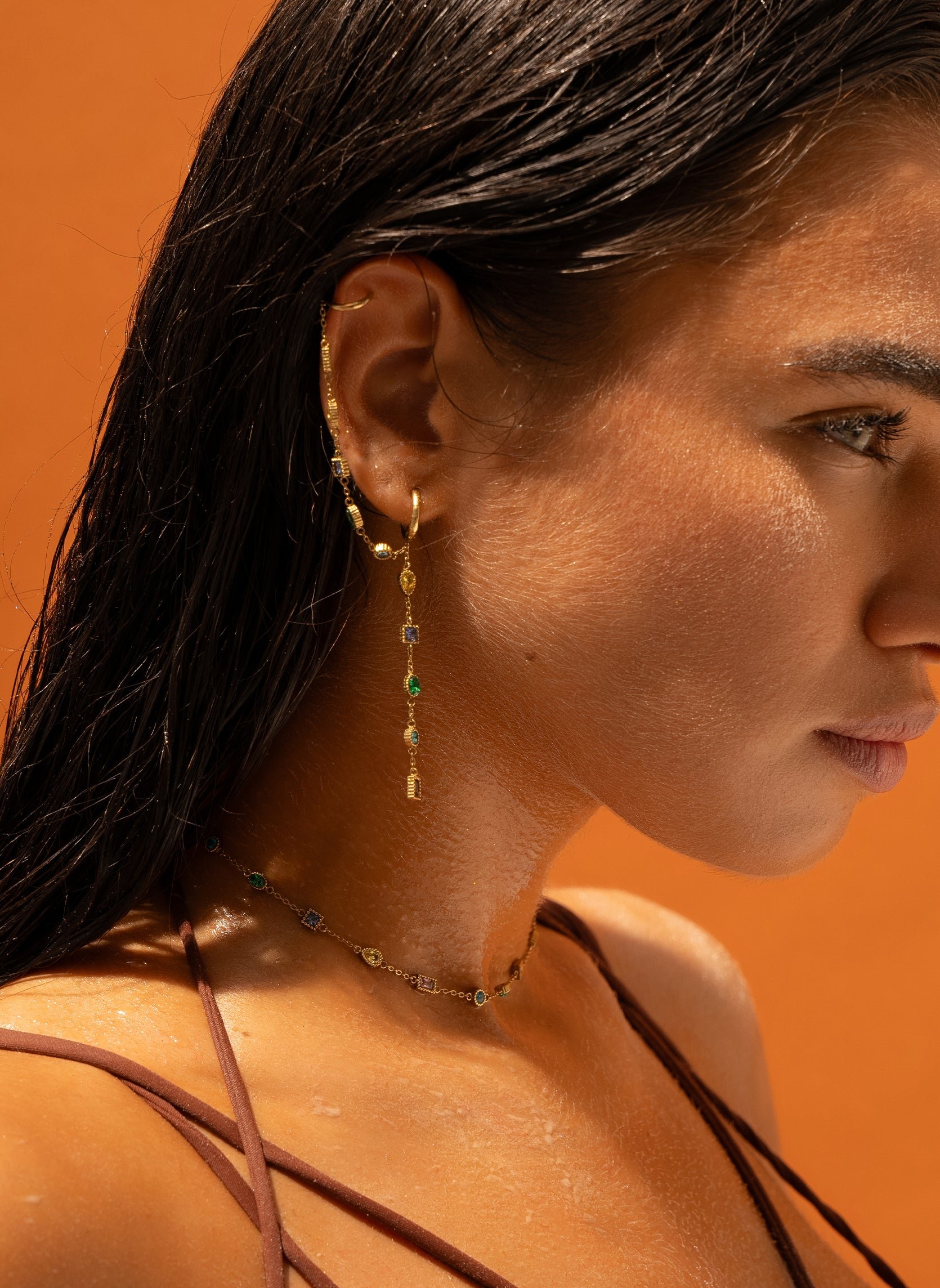 Dangling earring AEC Paris Multicolored