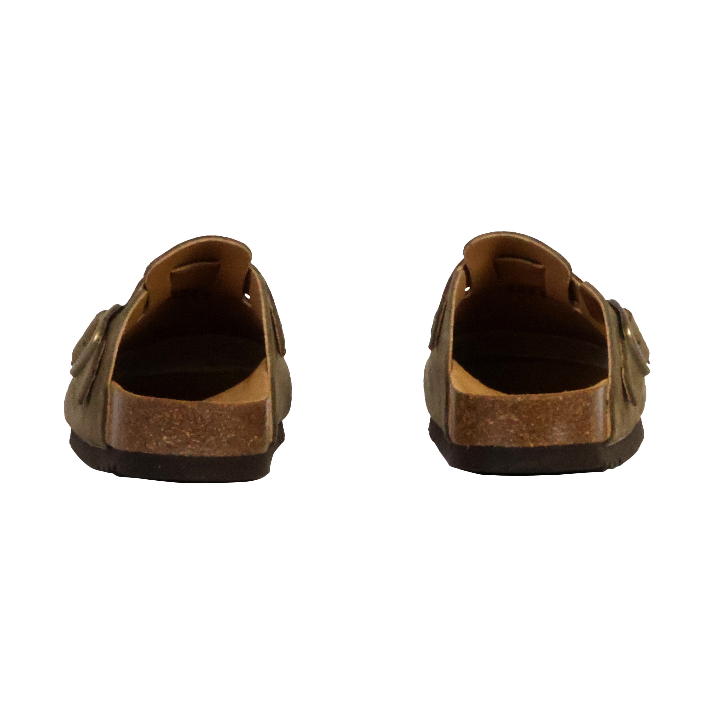 Leather mules Fae SCHOLL Khaki