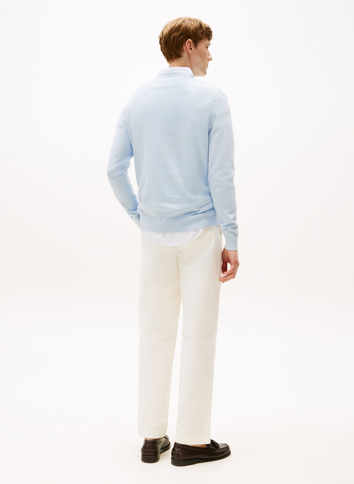 Colour block cotton sweater TOMMY HILFIGER Blue