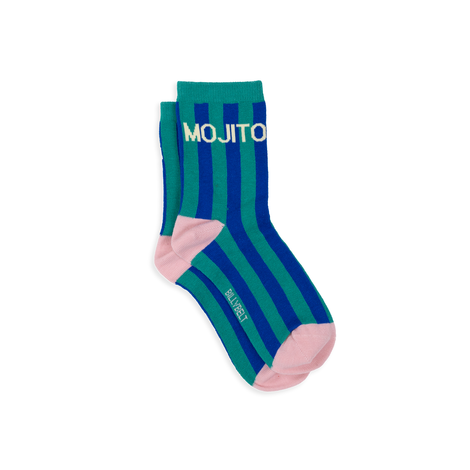 Striped combed cotton socks BILLYBELT Green