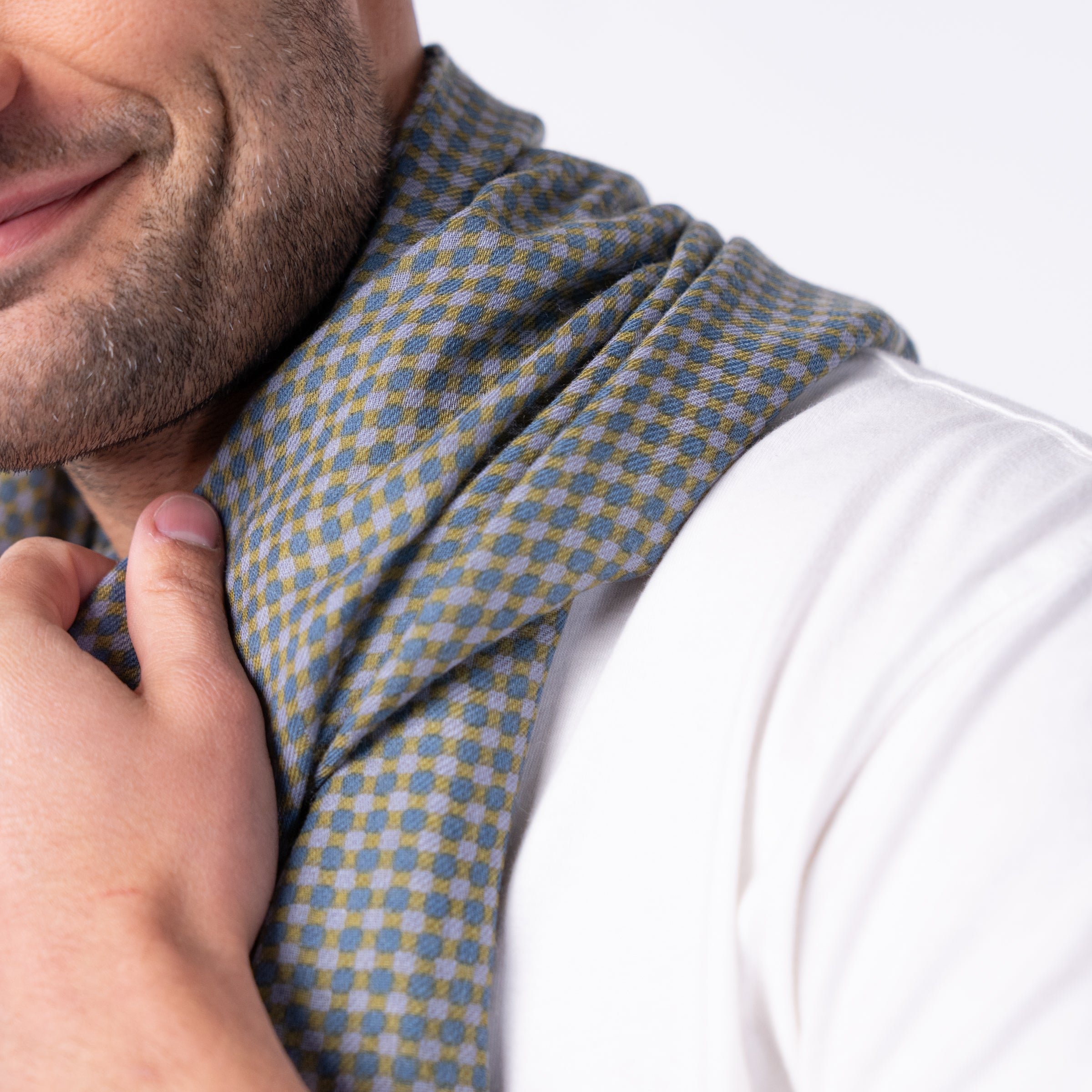 Floaty wool scarf BILLYBELT Blue