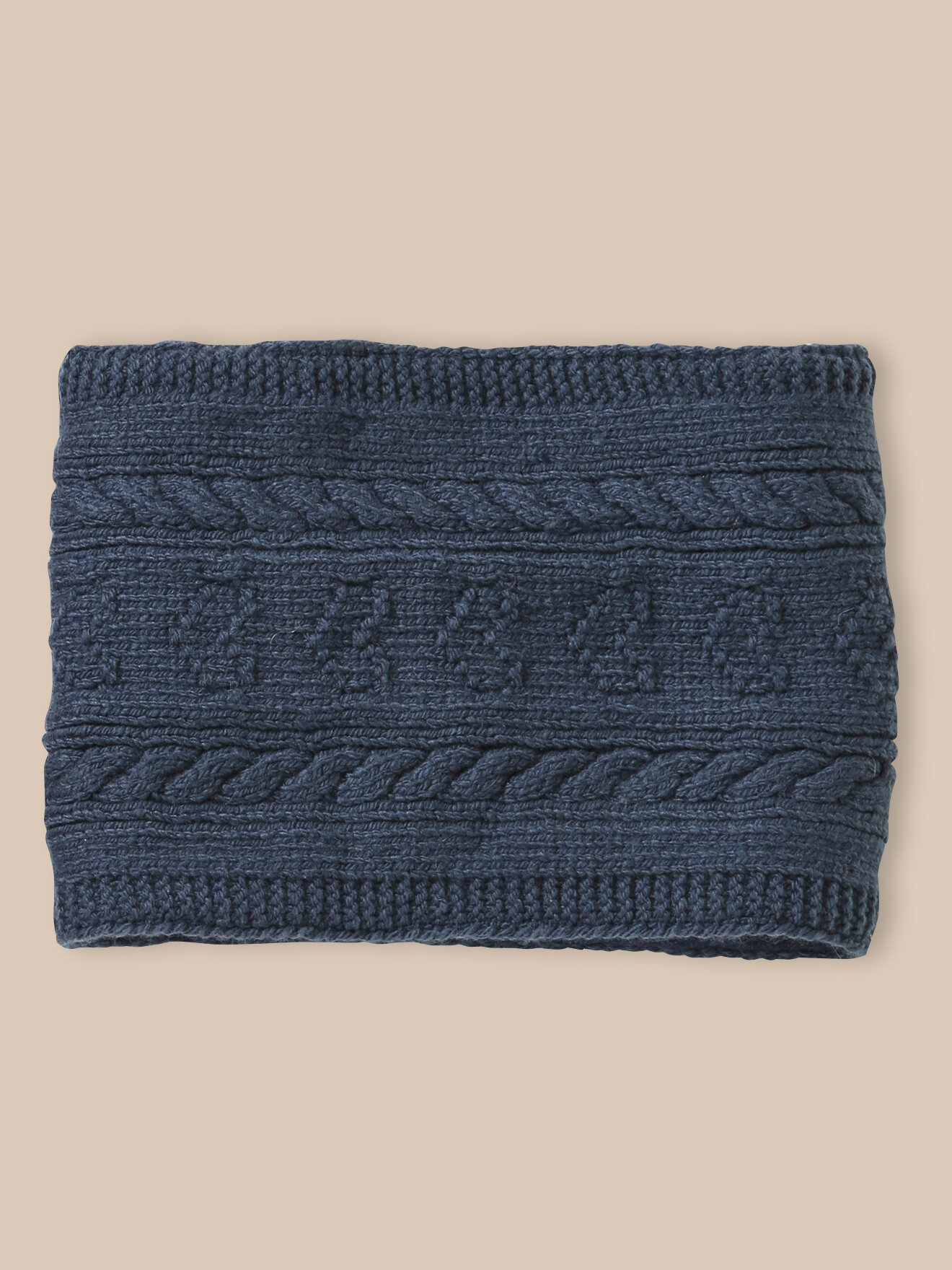 Cable-knit snood CYRILLUS Blue