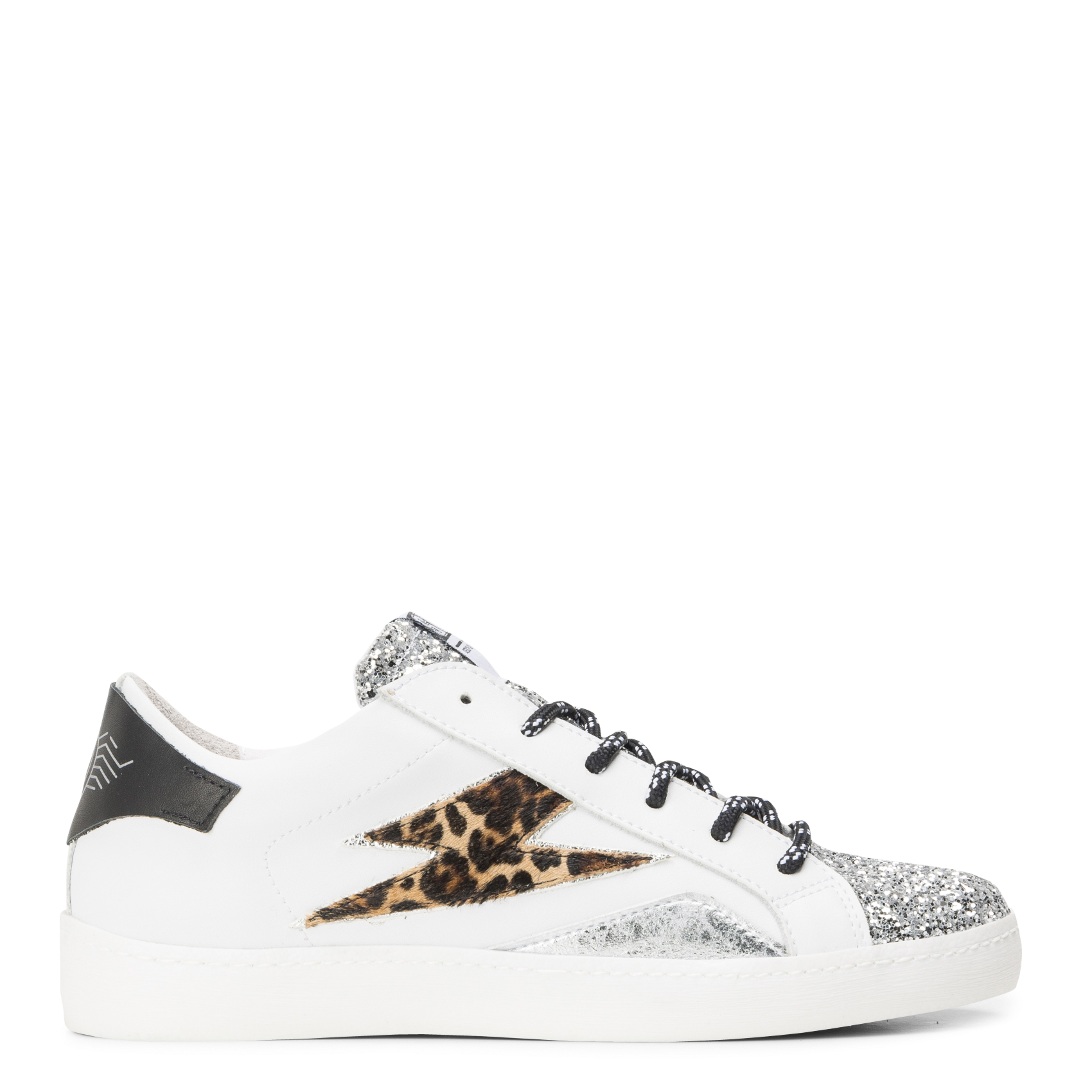 Baskets basses en cuir mélangé SEMERDJIAN - SMR Argent