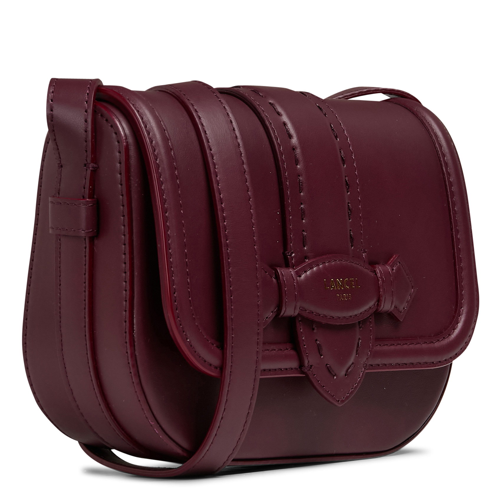 Brieftasche aus Leder LANCEL Pflaume