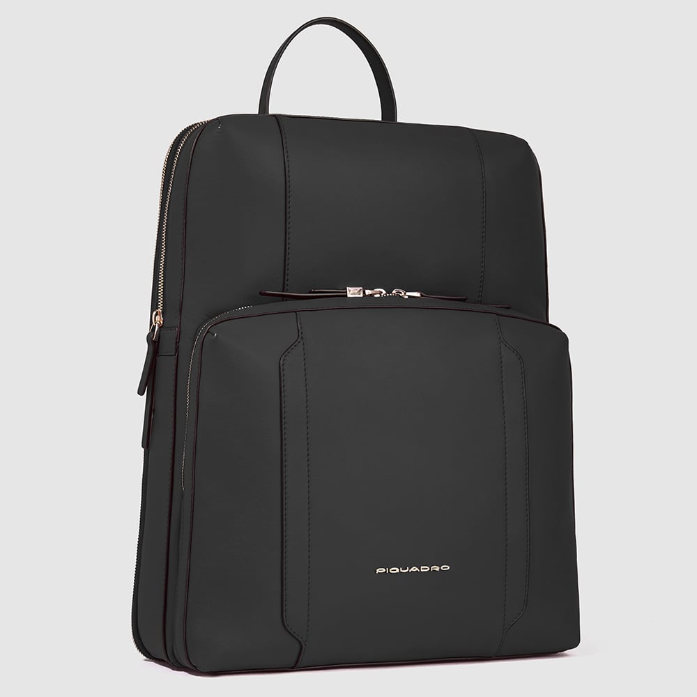 Expandable Laptop Backpack 15.6" PIQUADRO Black