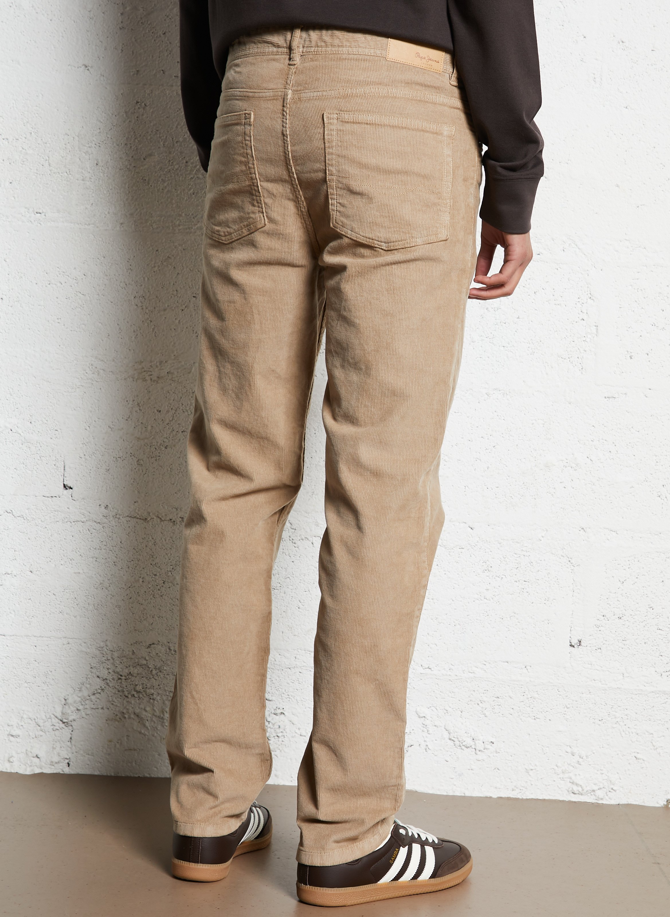 Cordhose - gerade geschnitten  PEPE JEANS Beige