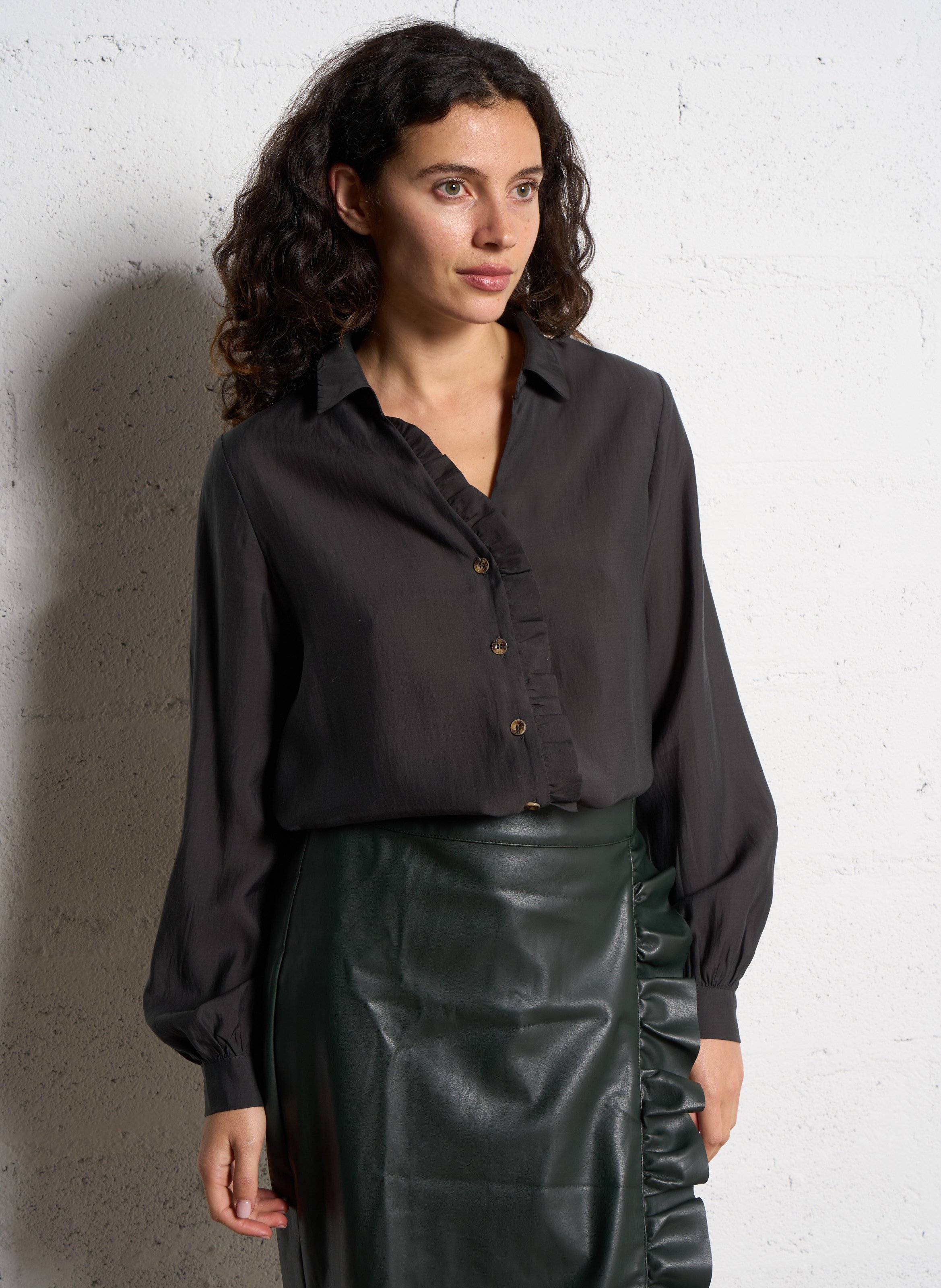 Chemise col classique NEVER FULLY DRESSED Vert