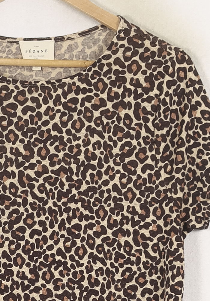 Tommy Badge T-shirt SEZANE - Seconde main Multicolored