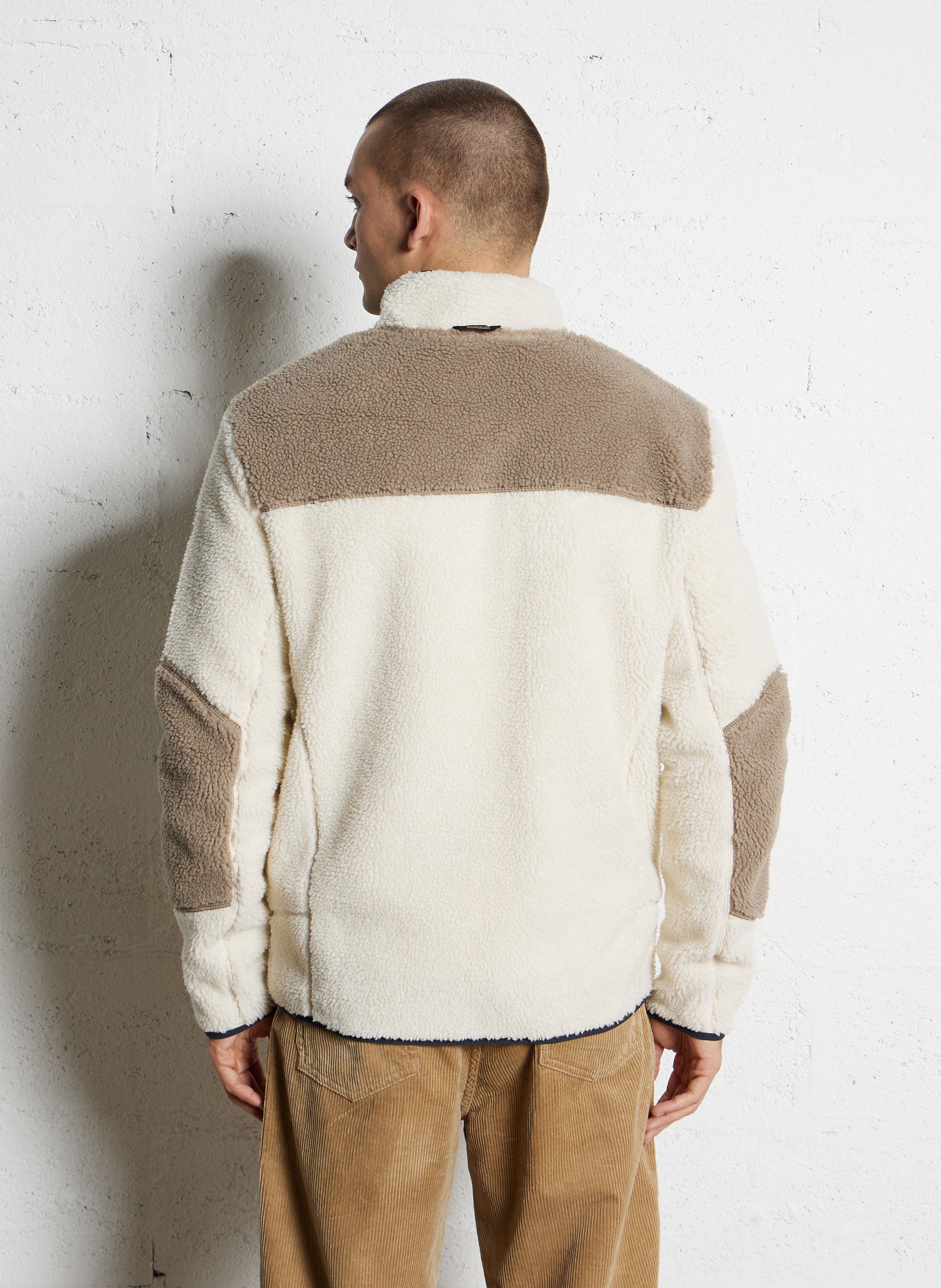 Rechte fleece met opstaande kraag NAPAPIJRI Beige