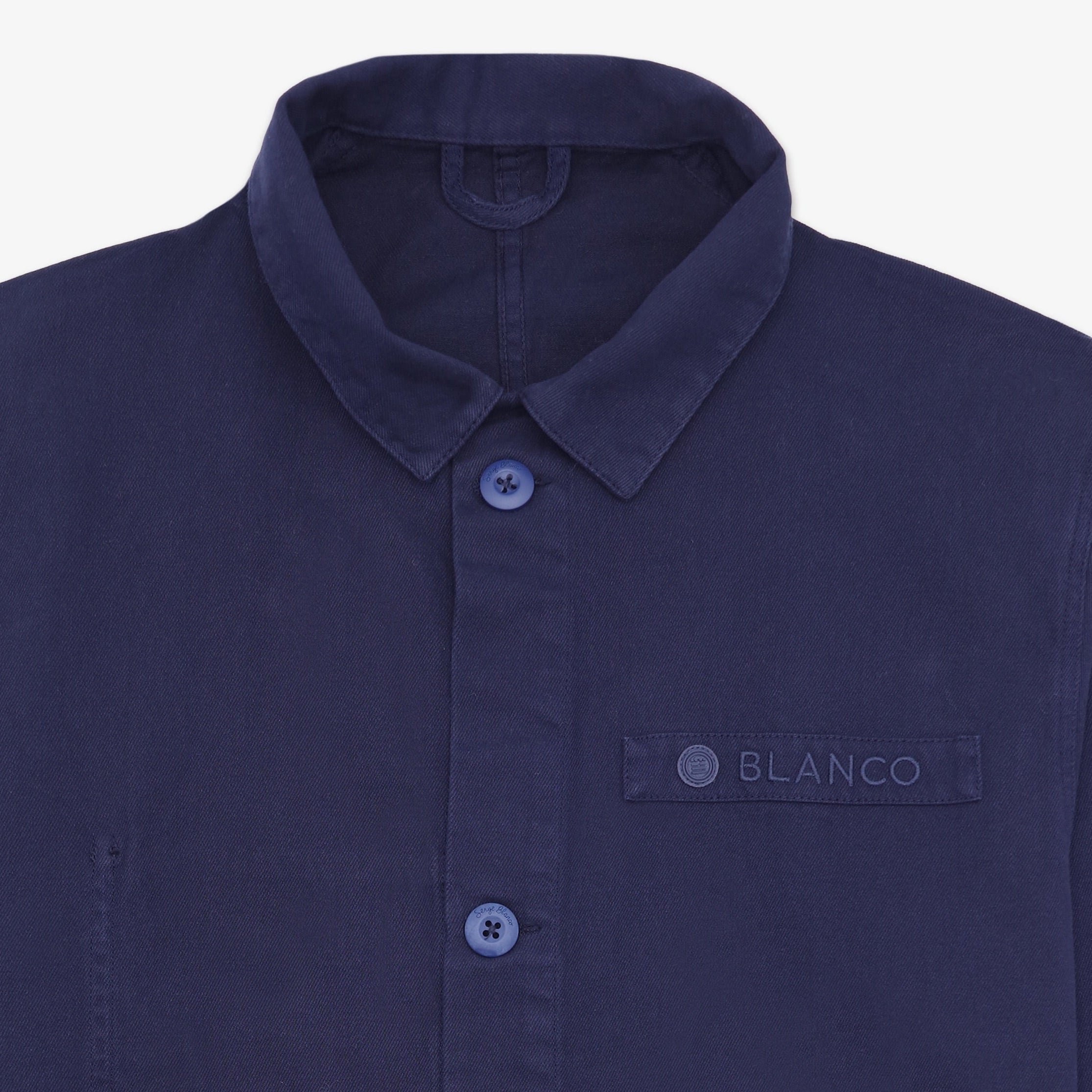 Cotton utility jacket SERGE BLANCO Blue