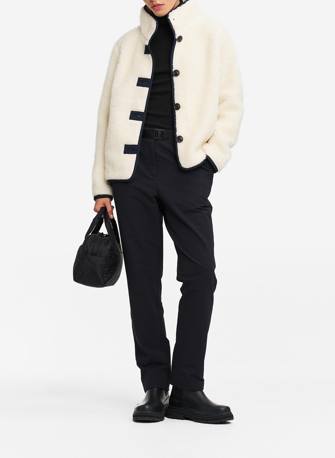 High-neck jacket AIGLE White