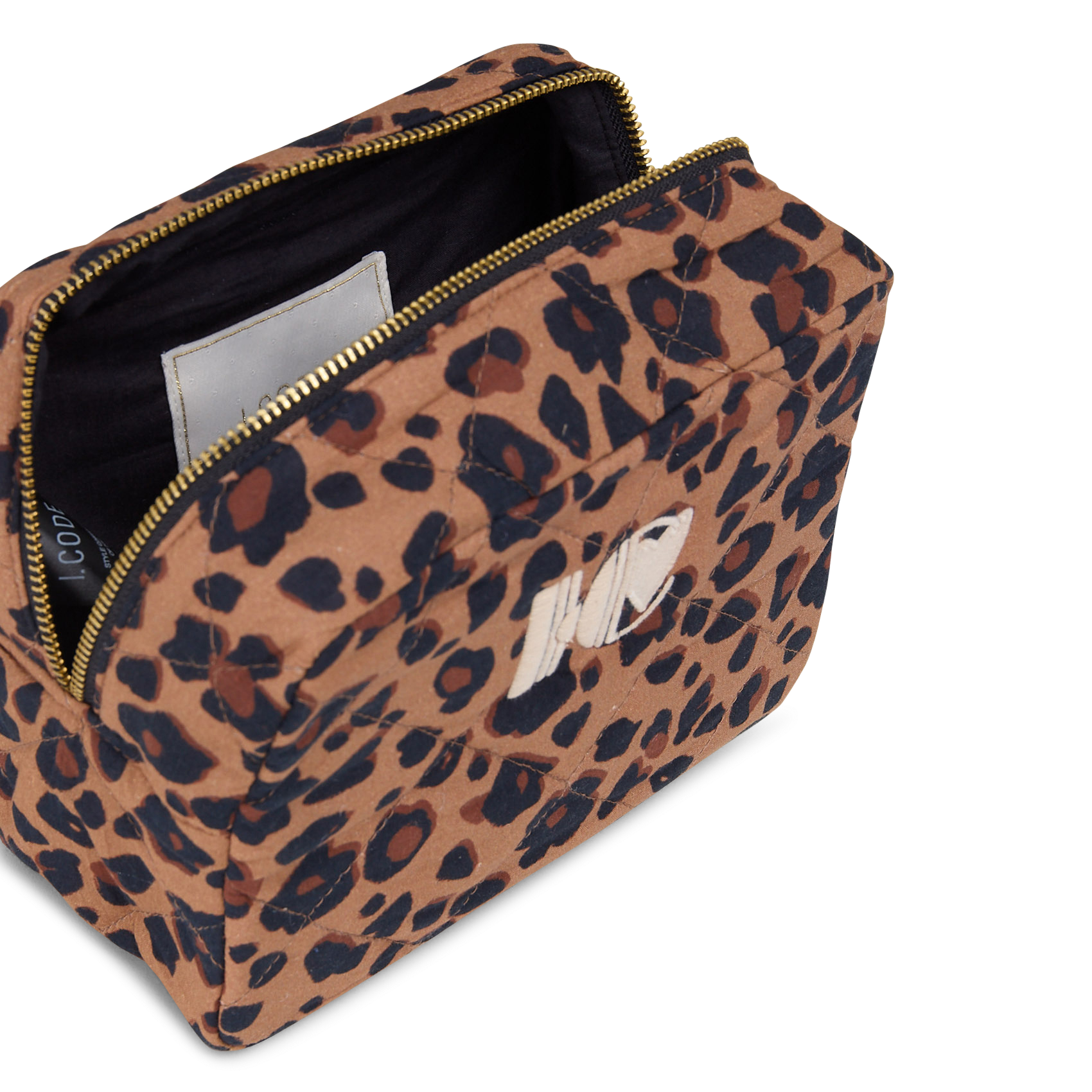 Cotton clutch bag I CODE Brown