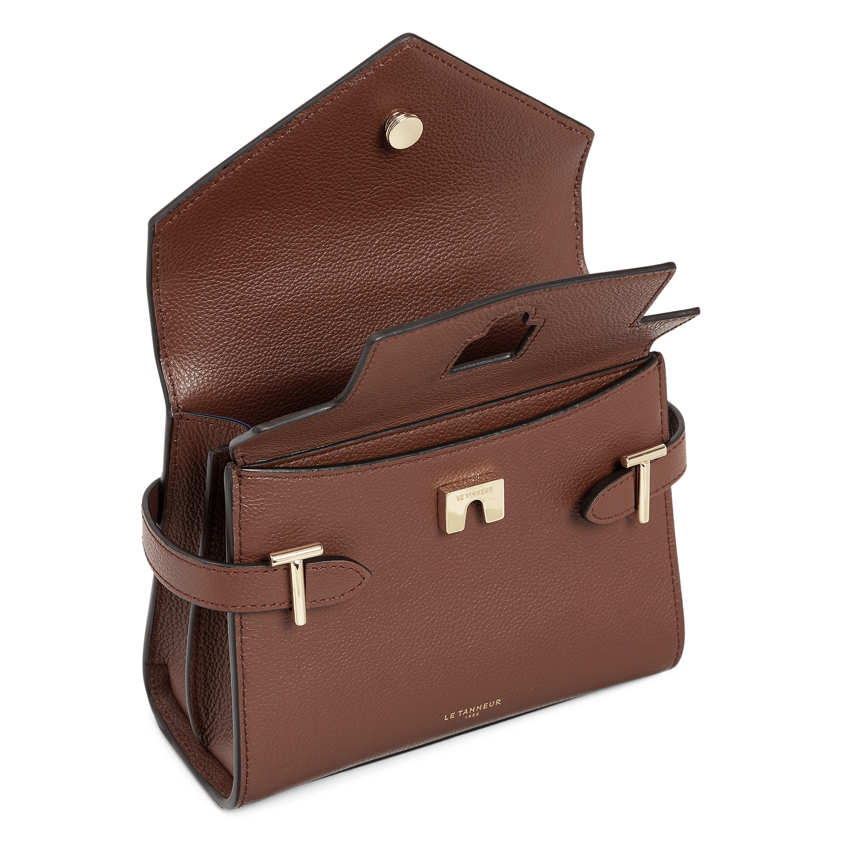 Sac à main en cuir Marron