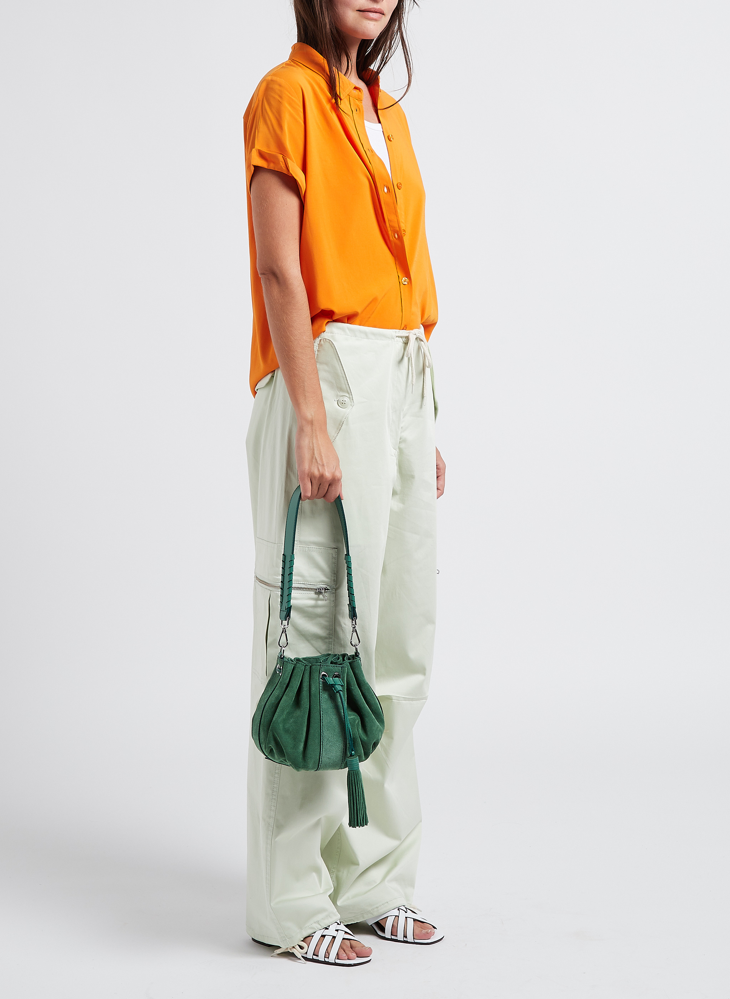 Chemise ample à col classique SAMSOE SAMSOE Orange