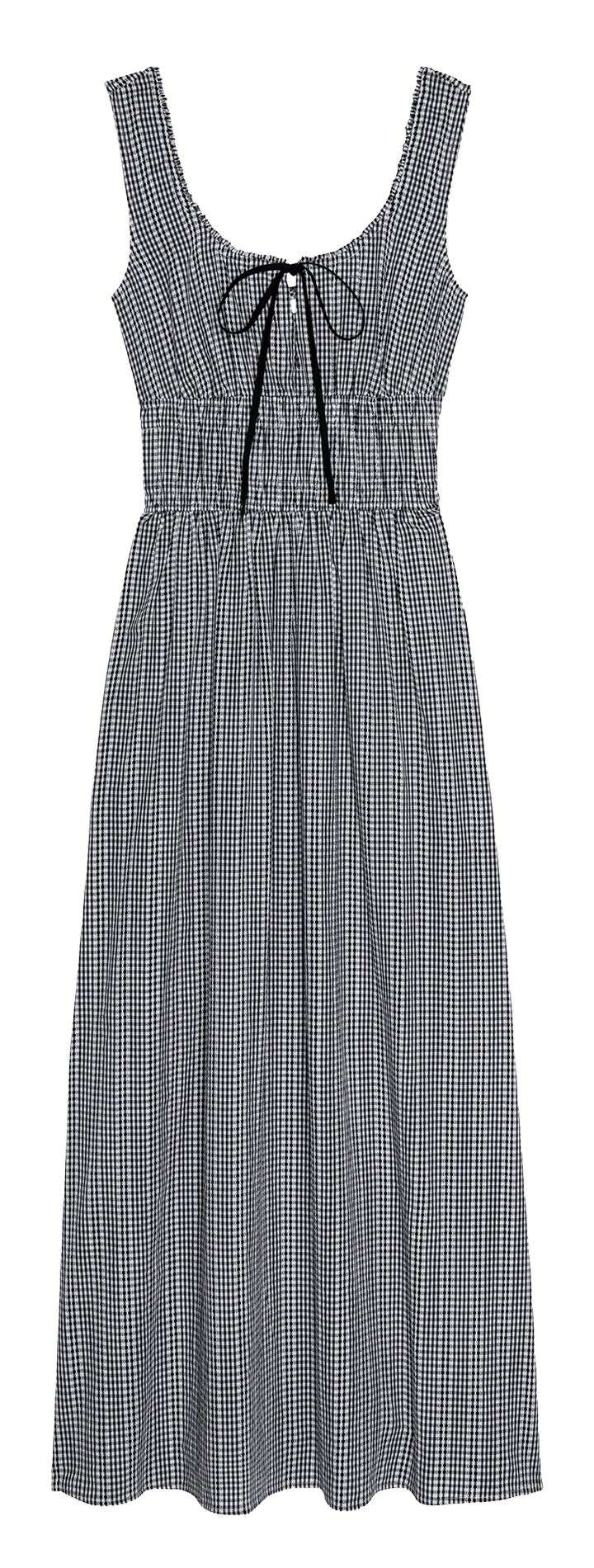 Lange jurk van bedrukt katoen RAILS Zwart