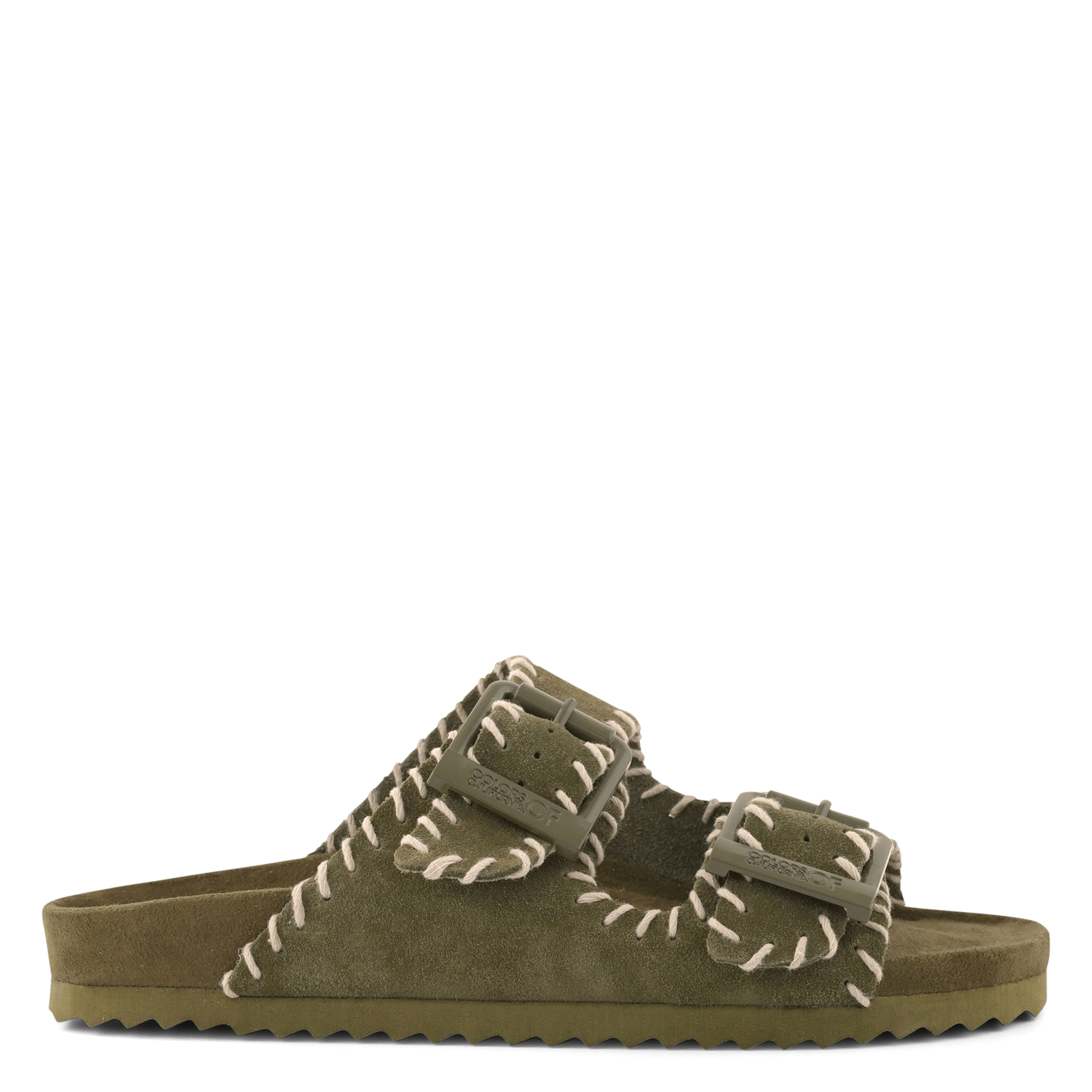 Sandales plates en cuir velours COLORS OF CALIFORNIA