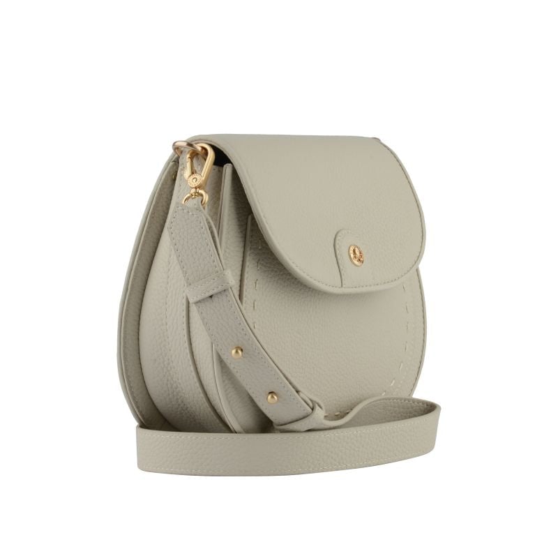 Shoulder bag in soft cowhide leather POURCHET Beige