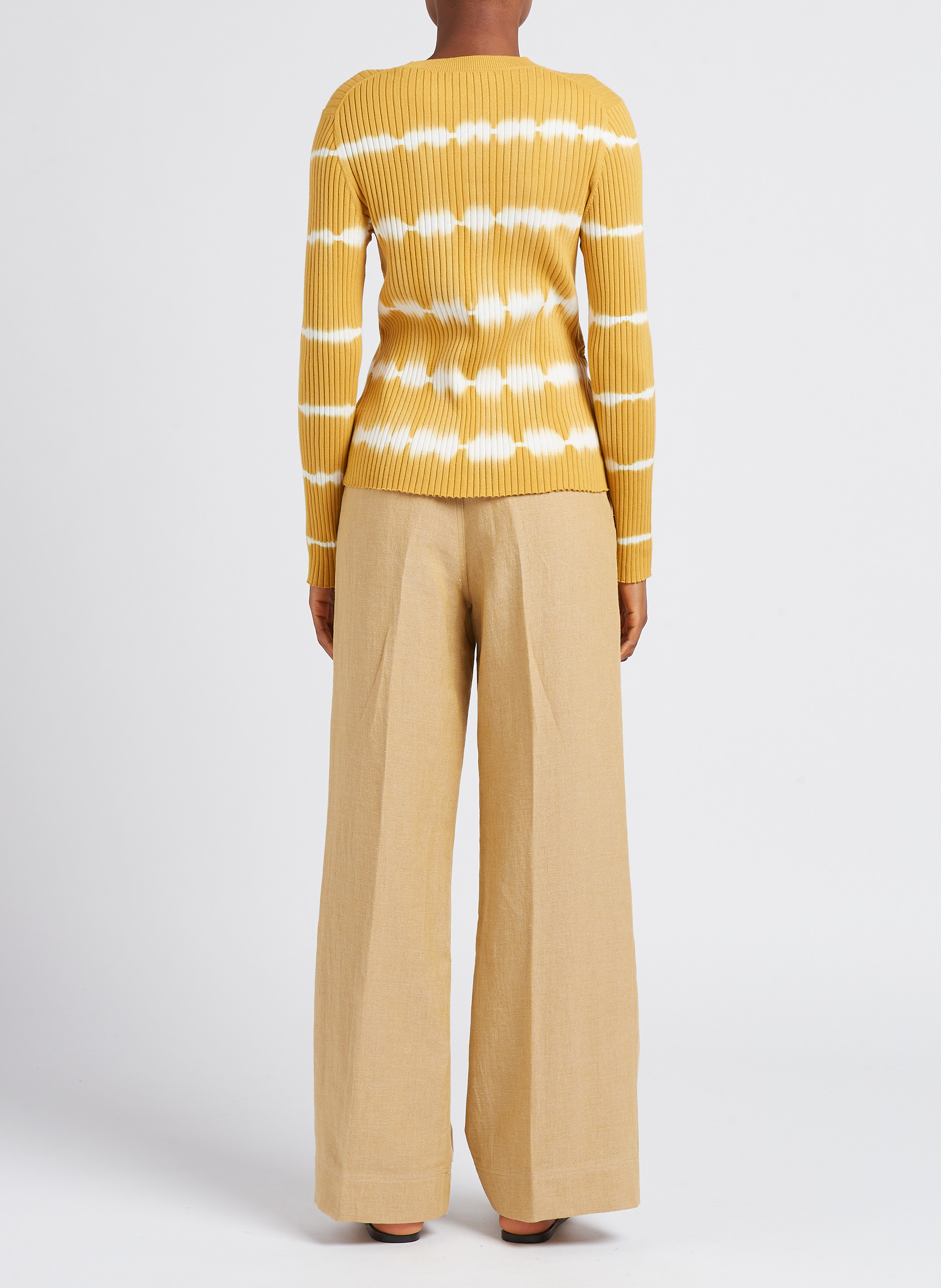 Weite Leinenhose POMANDERE Golden