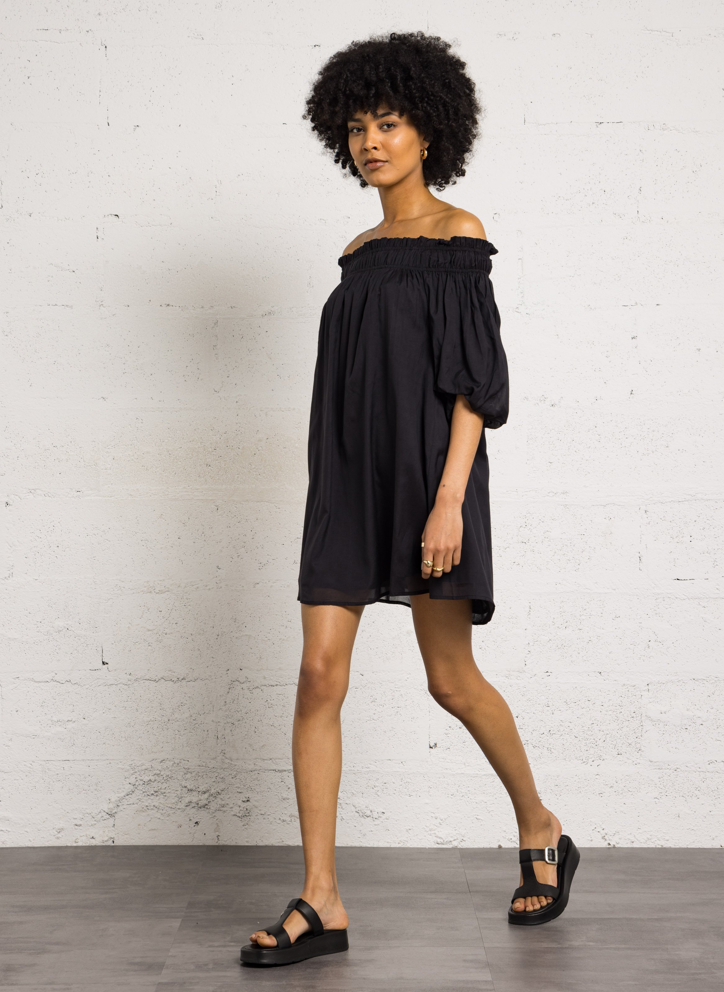 Cotton dress PETITE MENDIGOTE Black