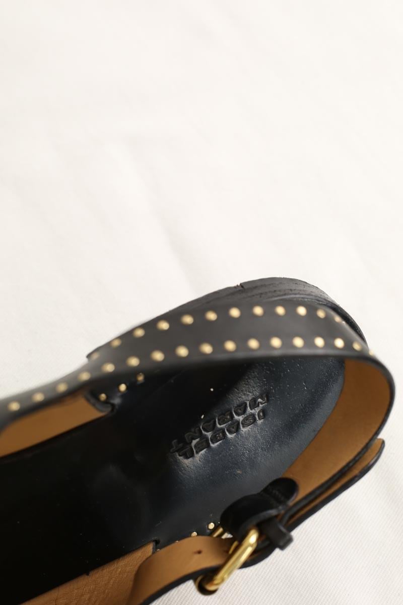 Faux leather sandals ISABEL MARANT - Seconde Main Black