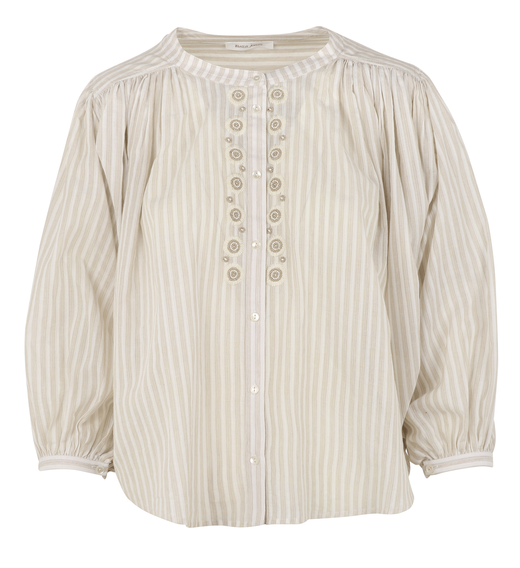 Baumwollbluse mit Rundhalsausschnitt BELLA JONES