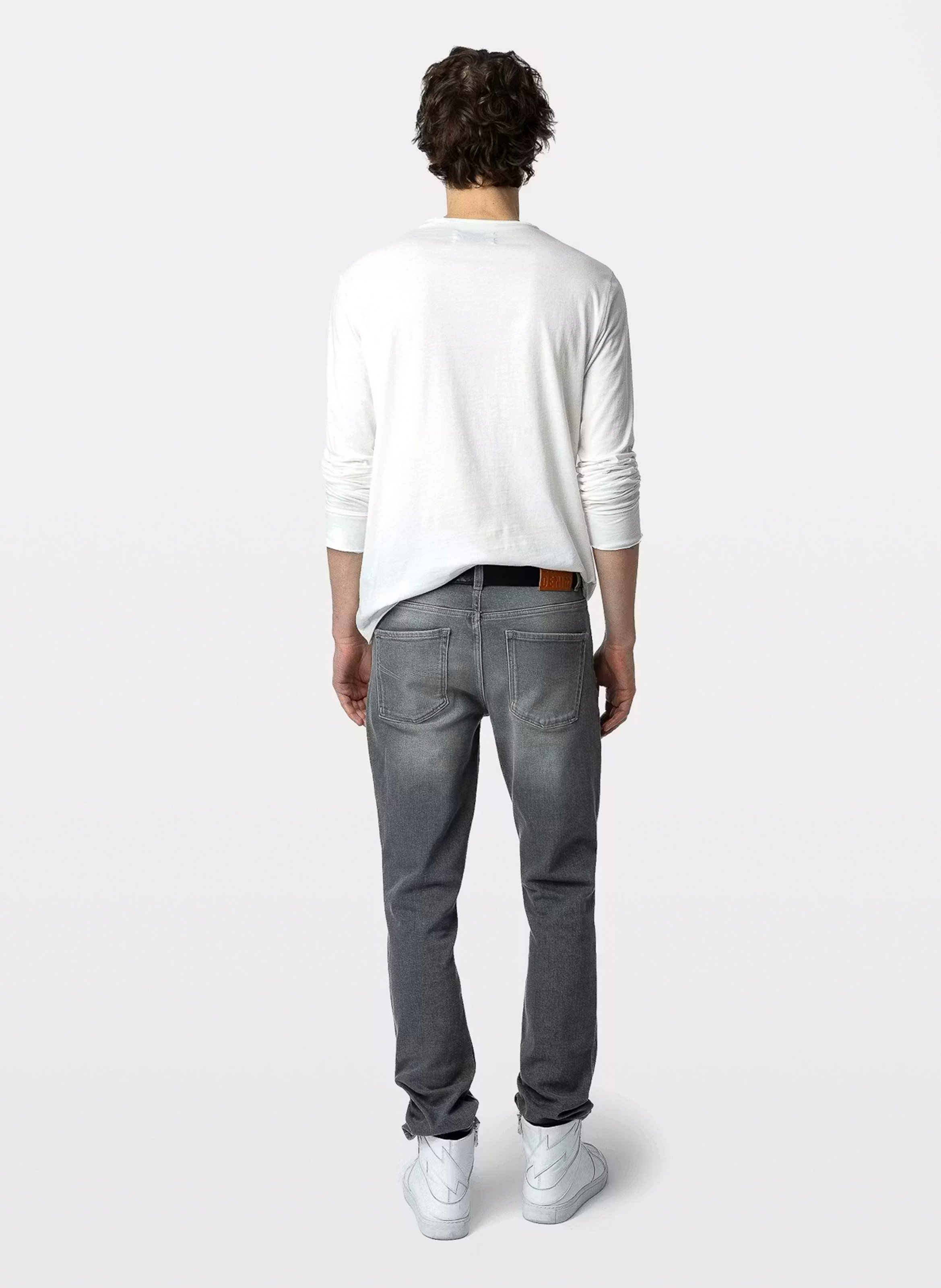 Tes-shirt droit en coton bio ZADIG&VOLTAIRE Blanc