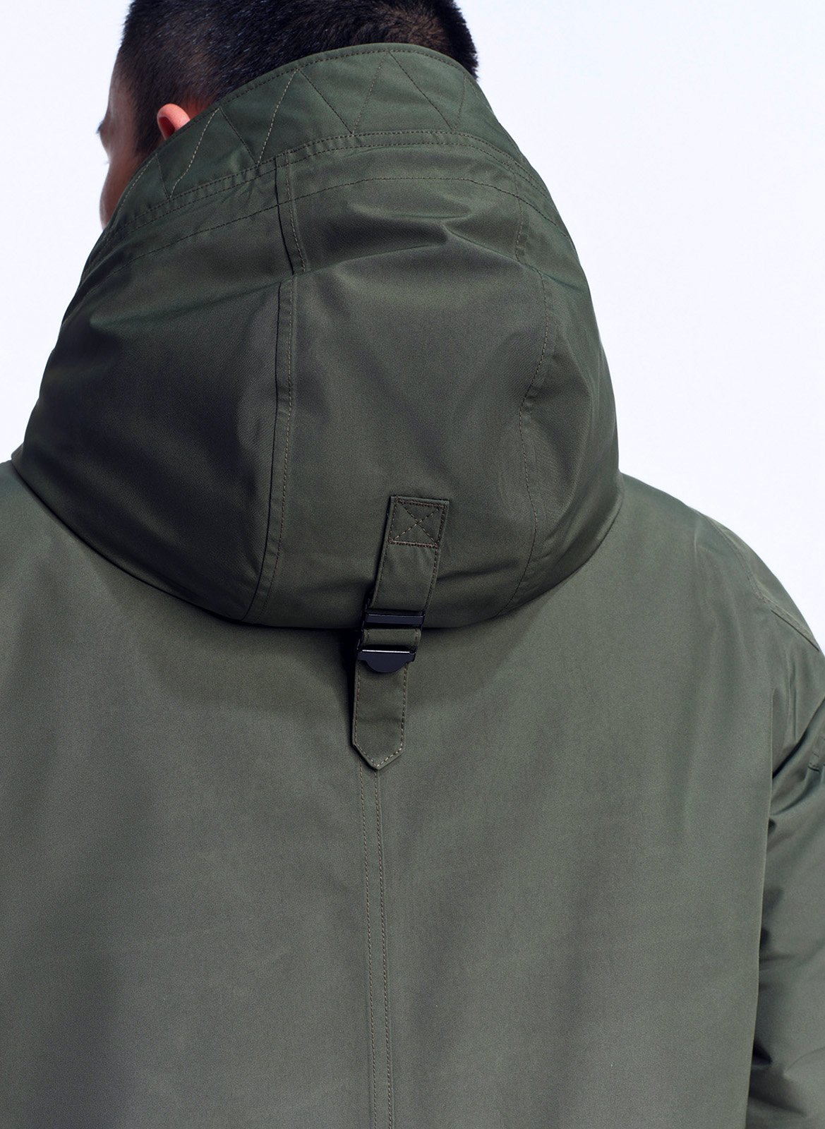 Parka mi-longue à capuche AIGLE Gris