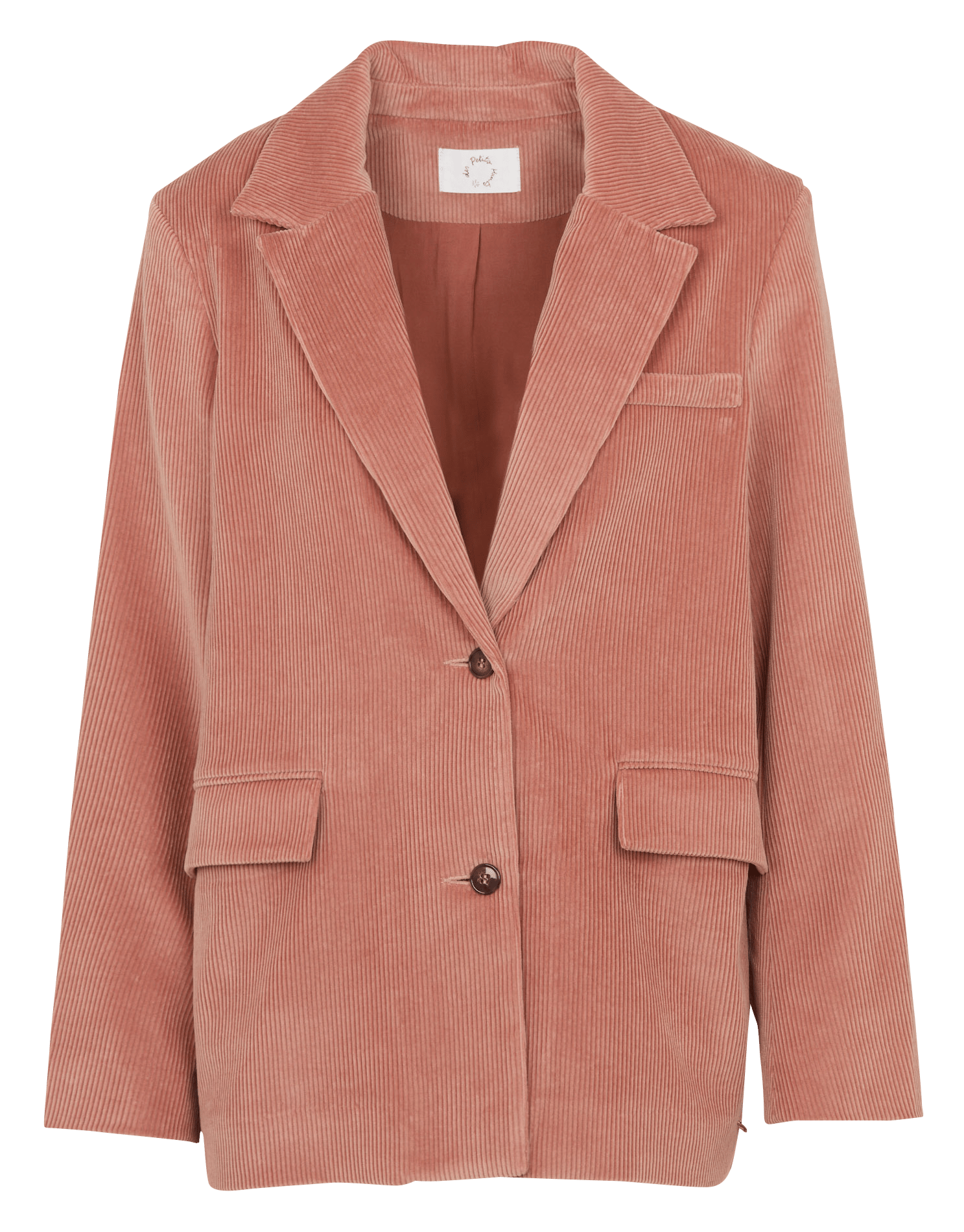 Cotton jacket with tailored collar DES PETITS HAUTS Pink