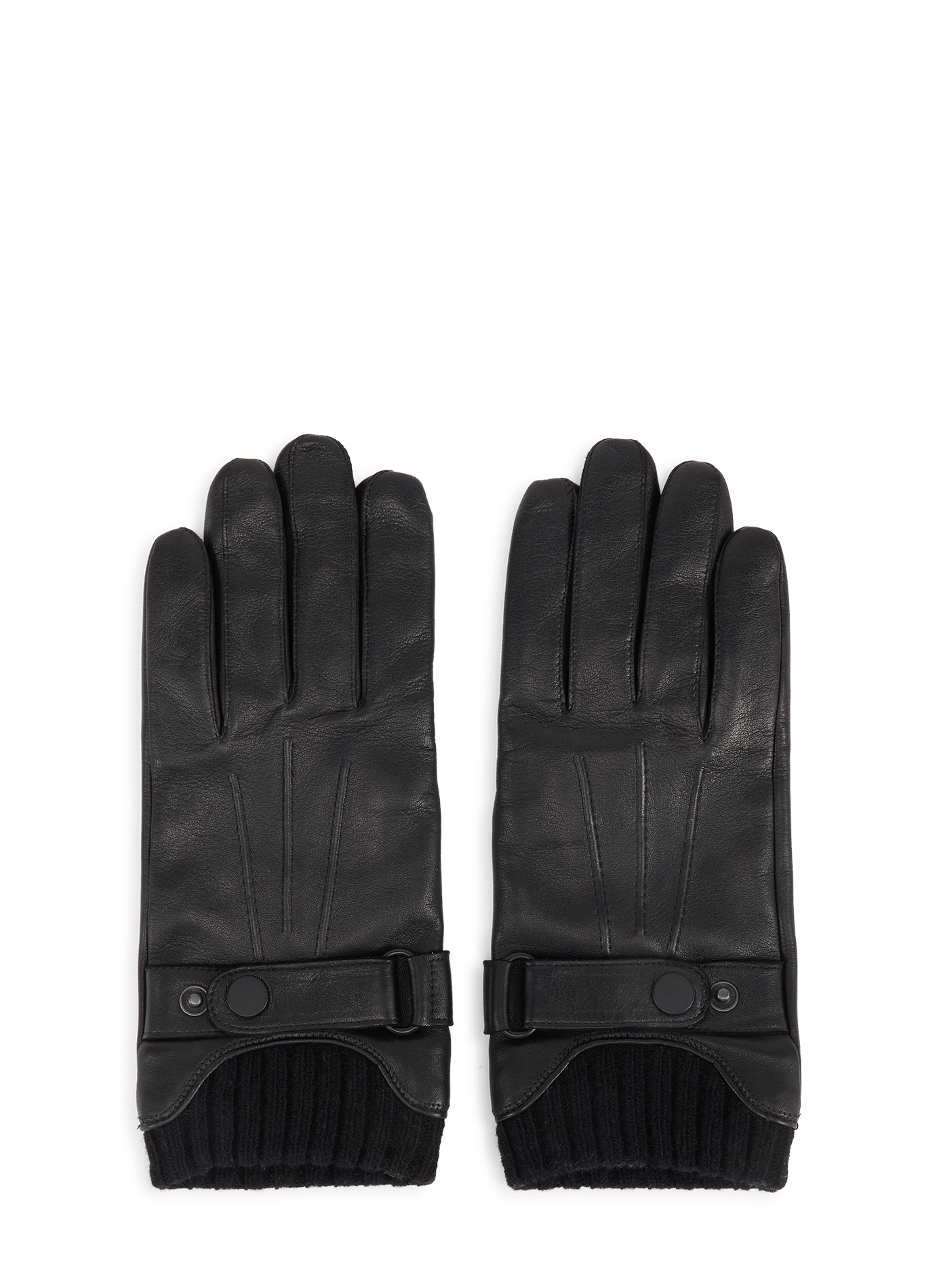 Leather gloves SAISON 1865 Black
