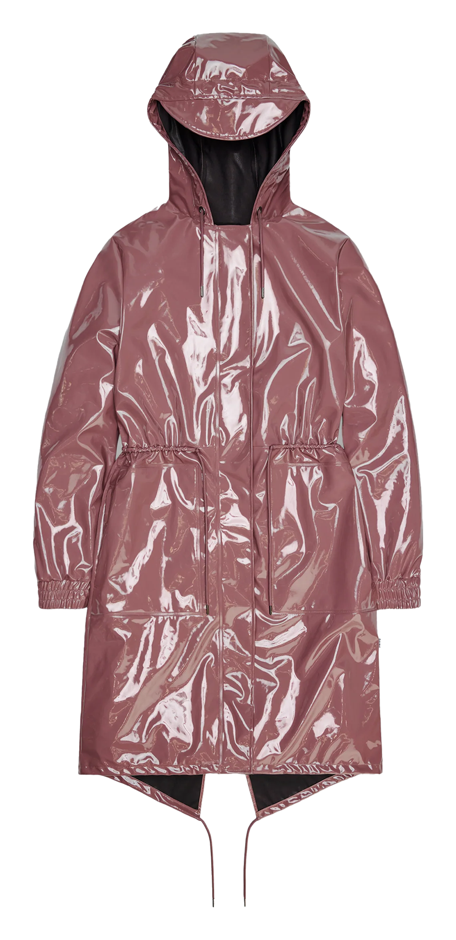 Effen rechte regenjas RAINS Roze
