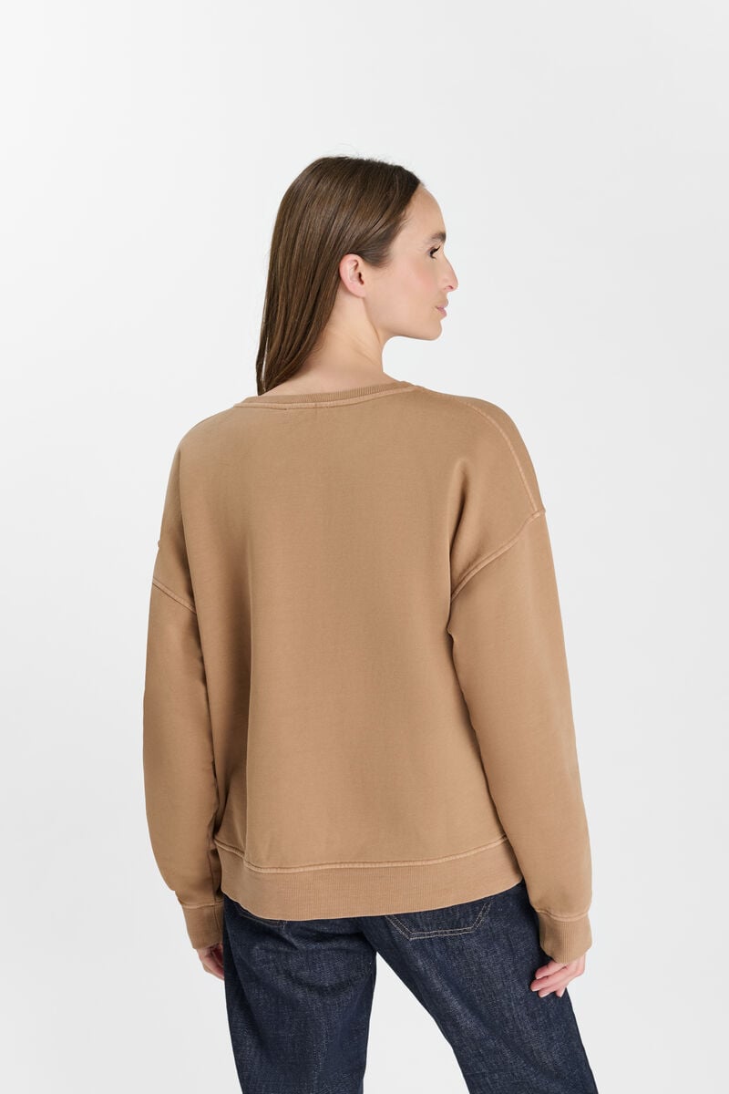 Round-neck sweatshirt LE TEMPS DES CERISES Beige