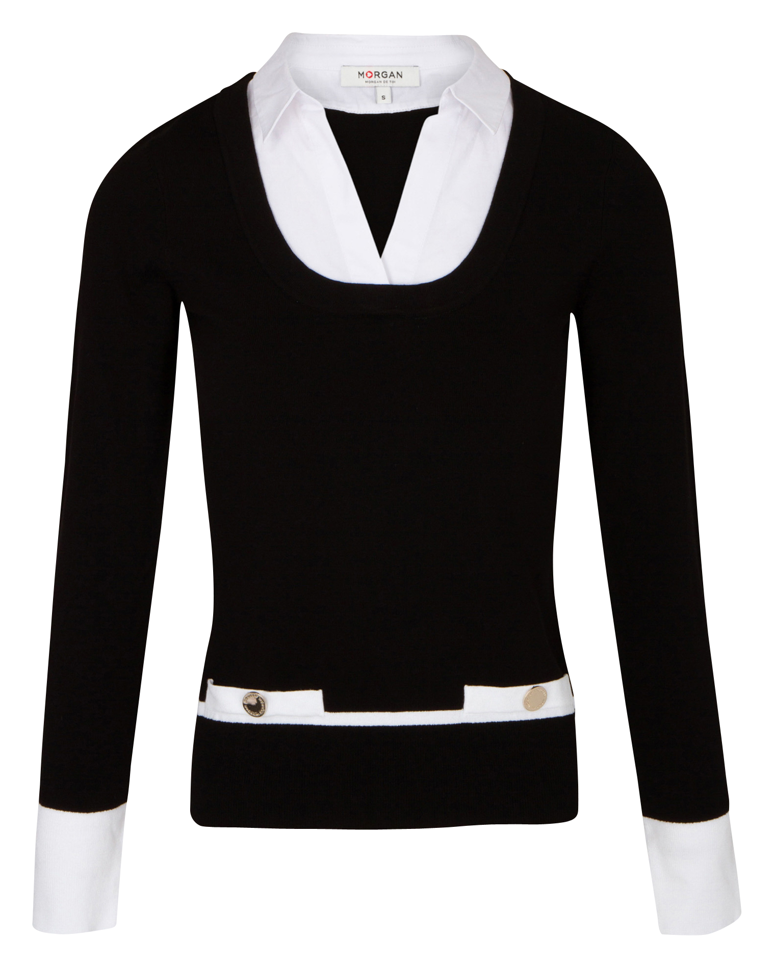 Trui met ronde hals MORGAN Zwart