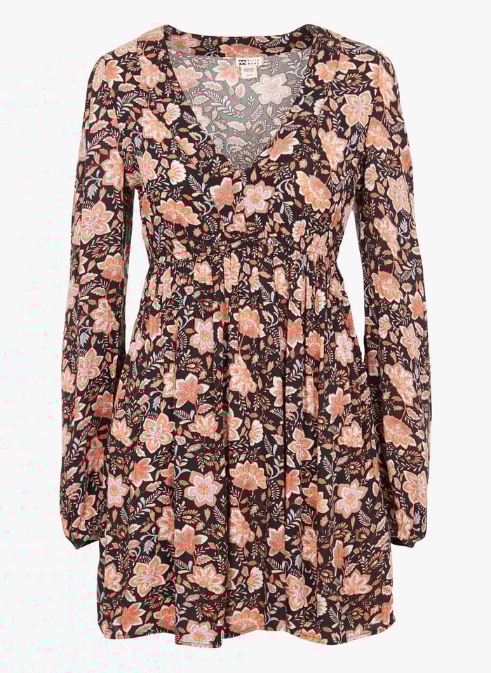Billabong black floral dress hotsell