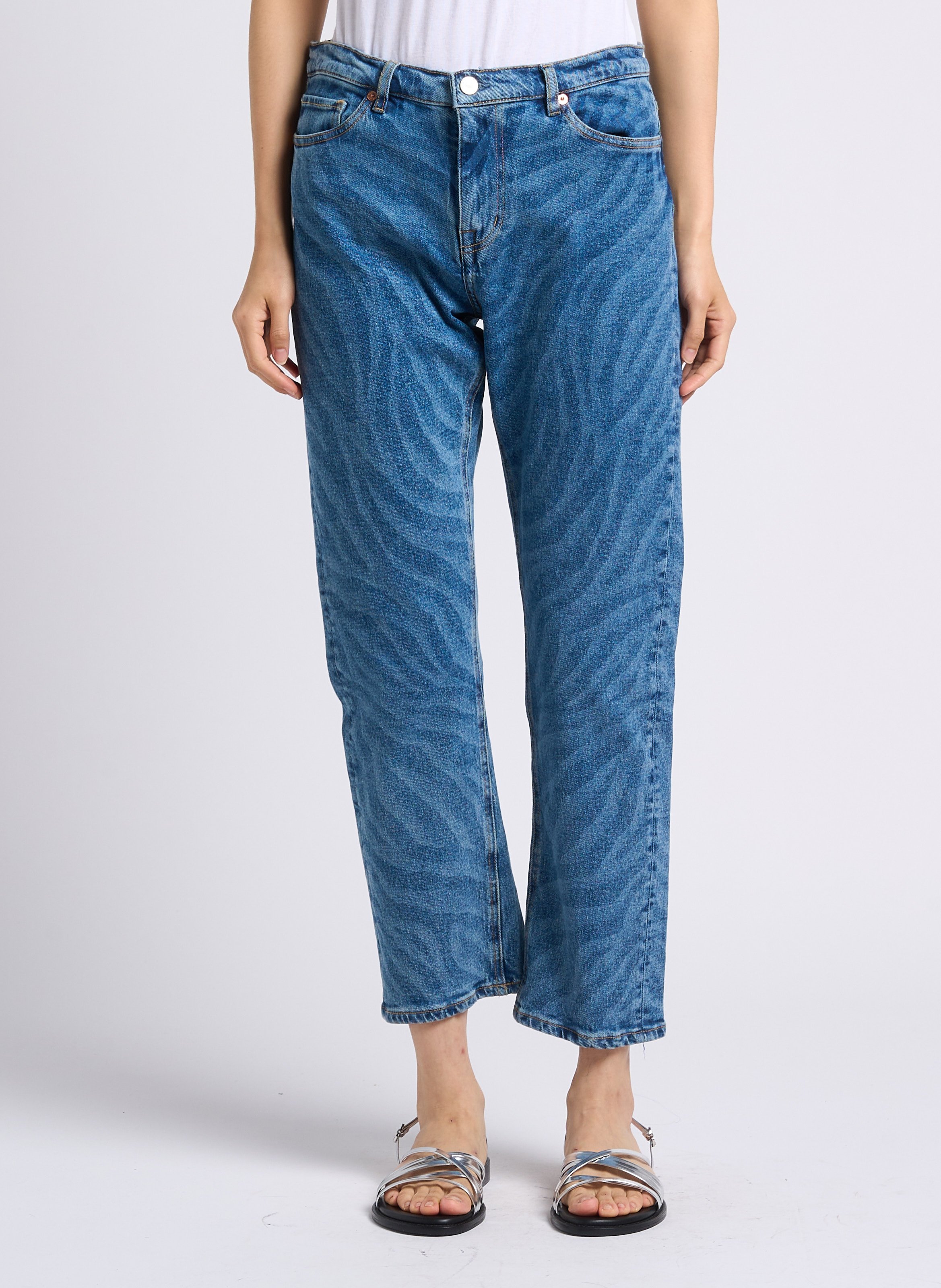 Jean droit à motif en coton mélangé PAUL SMITH