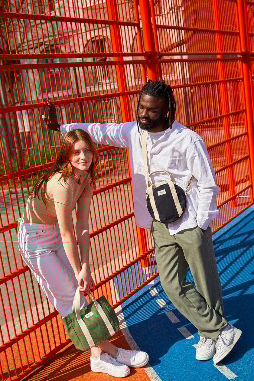 Cotton handbag HINDBAG Khaki