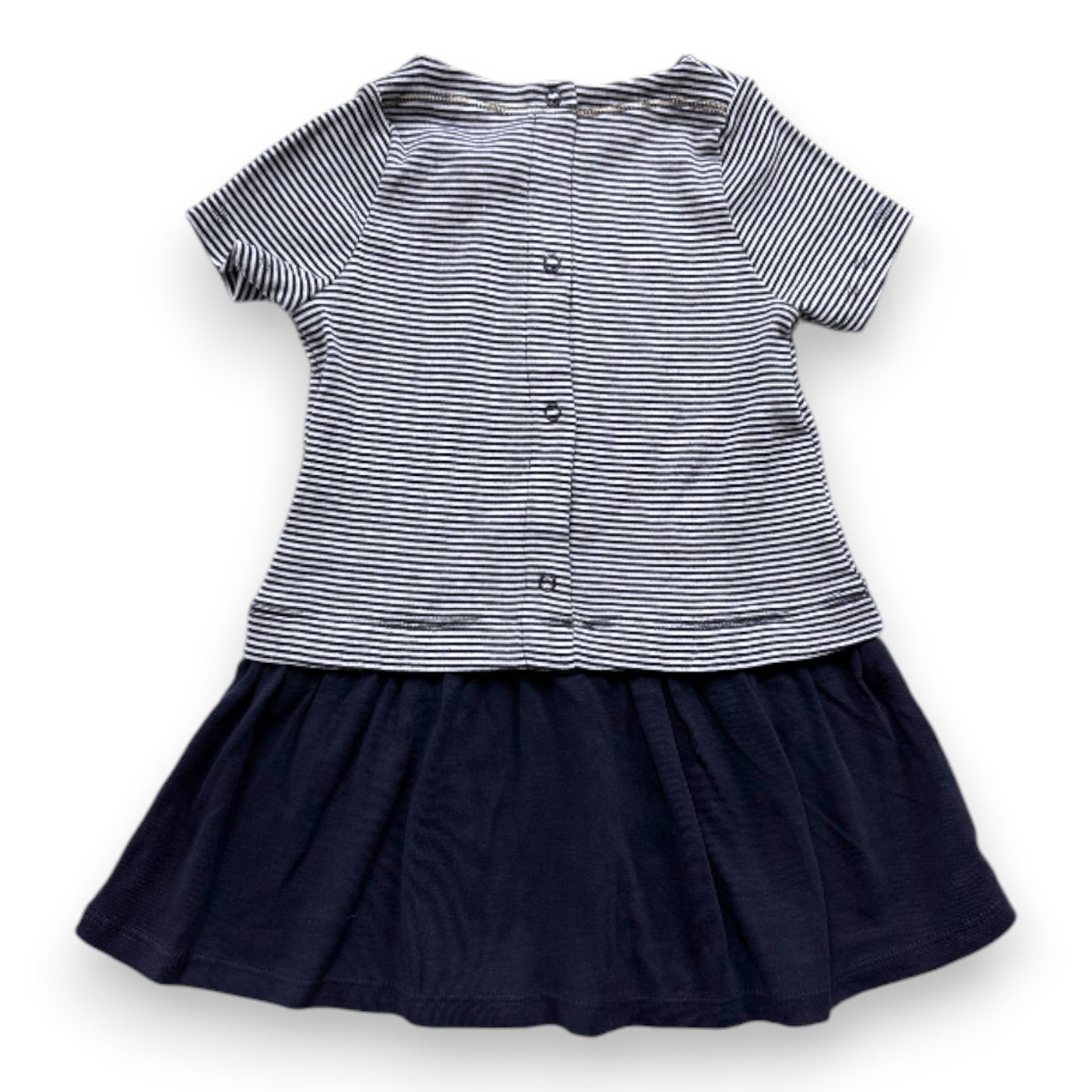 Blue baby dress - 12 months PETIT BATEAU - Seconde Main Blue