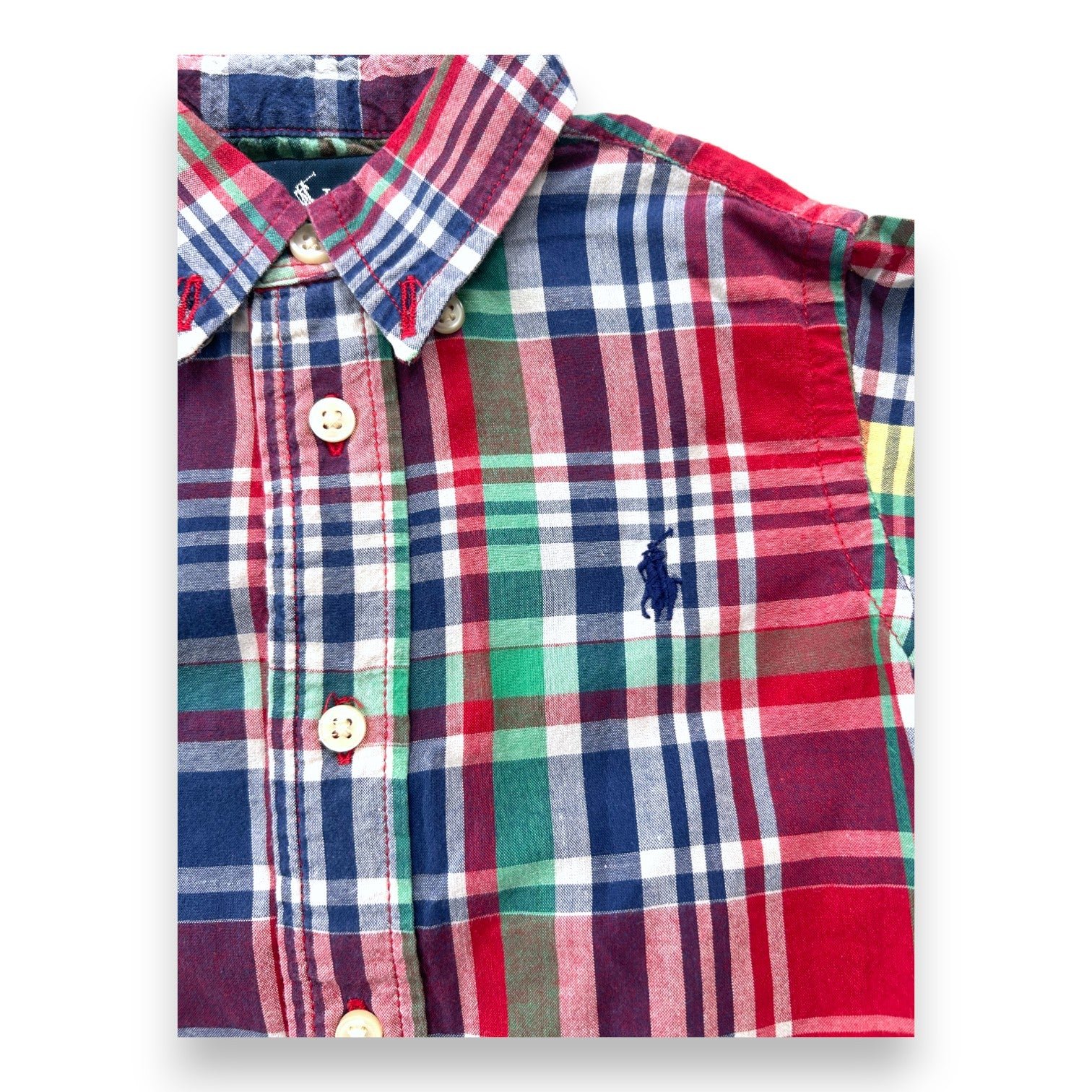 Red baby shirt - 12 months POLO RALPH LAUREN - Seconde Main Red