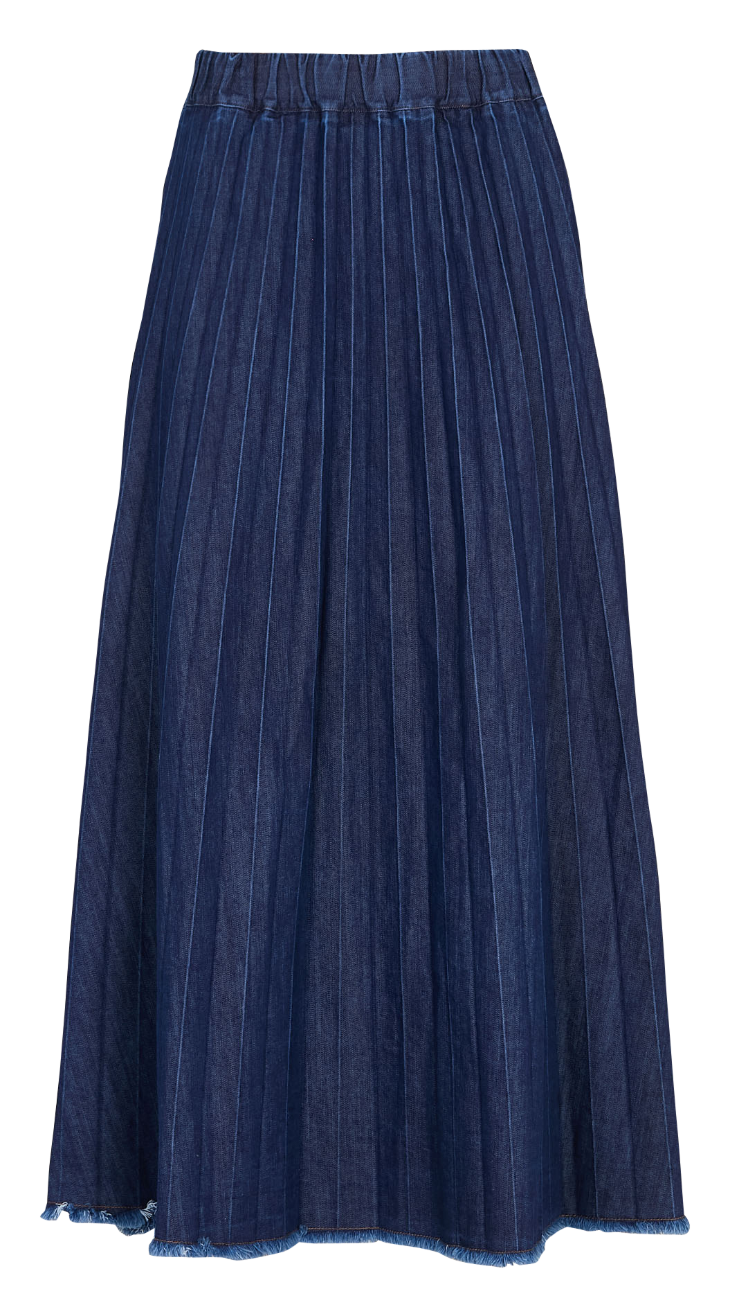 A-line cotton-blend midi skirt LA FEE MARABOUTEE Blue